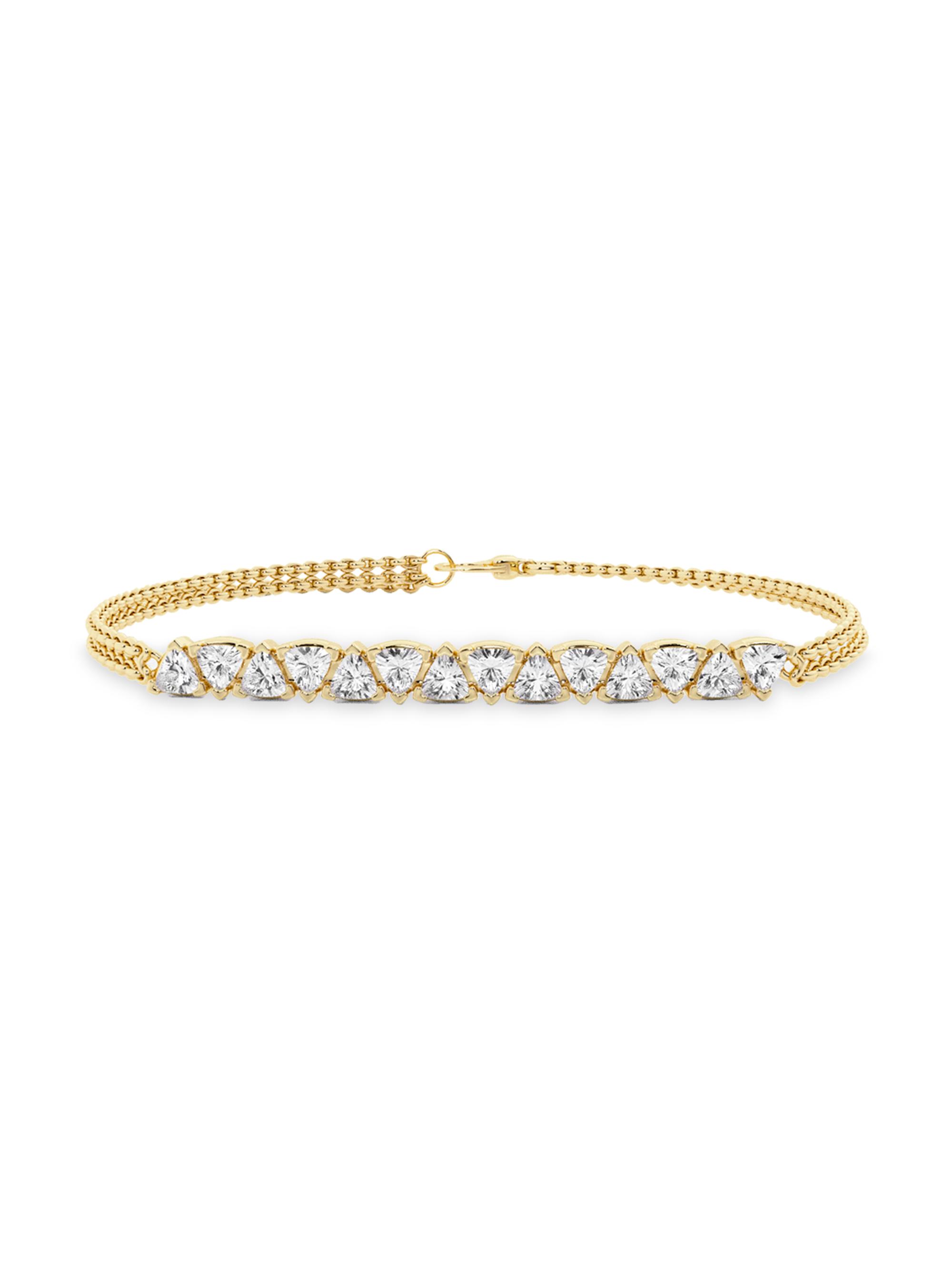 näas Women's Romancing 14K Yellow Gold & 1.1 TCW Lab-Grown Diamond Chain Bracelet