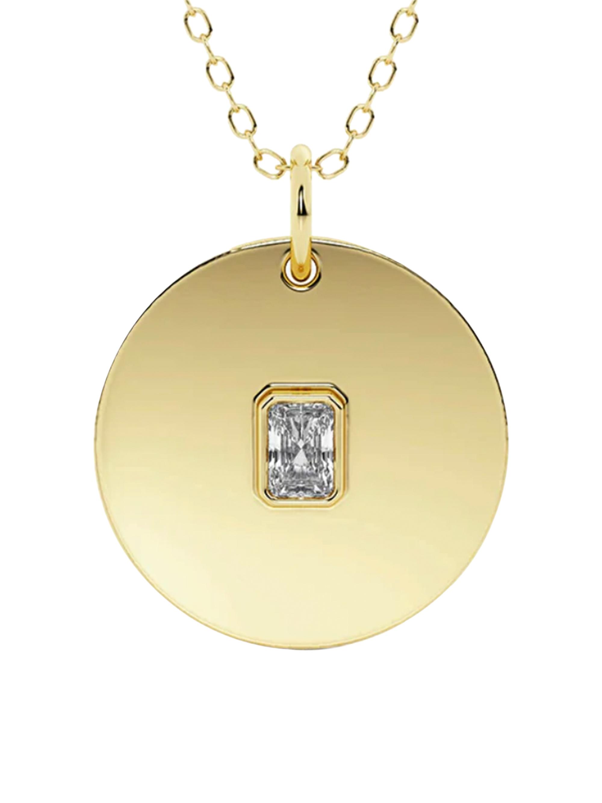 näas Women's Defining 14K Yellow Gold & 0.15 TCW Lab-Grown Diamond Pendant Necklace