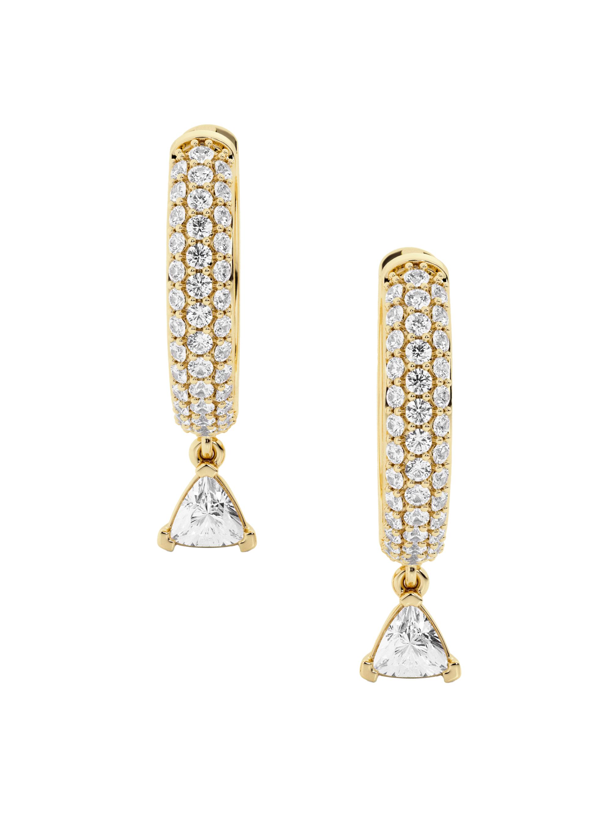 näas Women's Bombë 14K Yellow Gold & 0.83 TCW Lab-Grown Diamond Drop Earrings