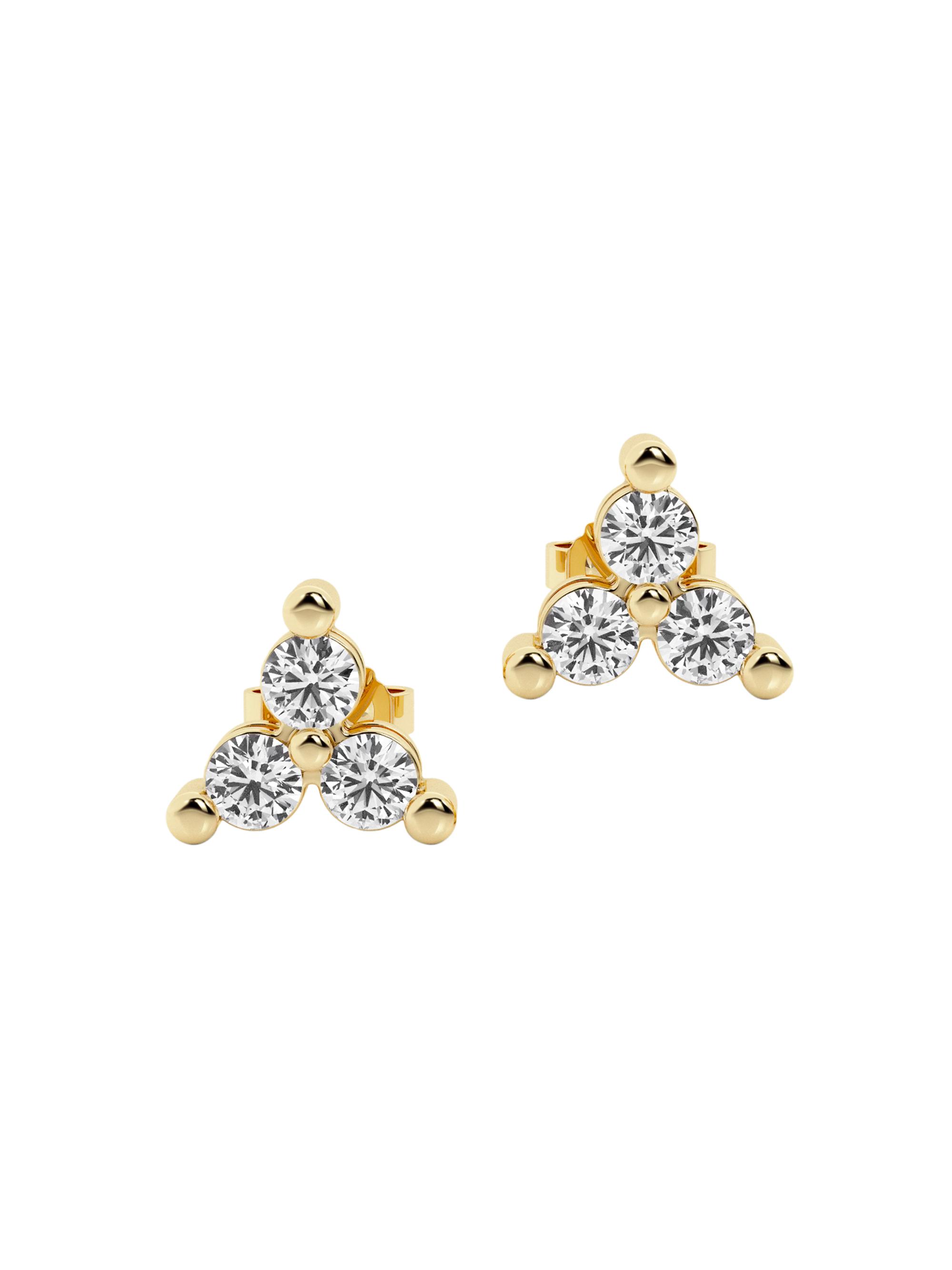 näas Women's 14K Yellow Gold & 0.78 TCW Lab-Grown Diamond Stud Earrings
