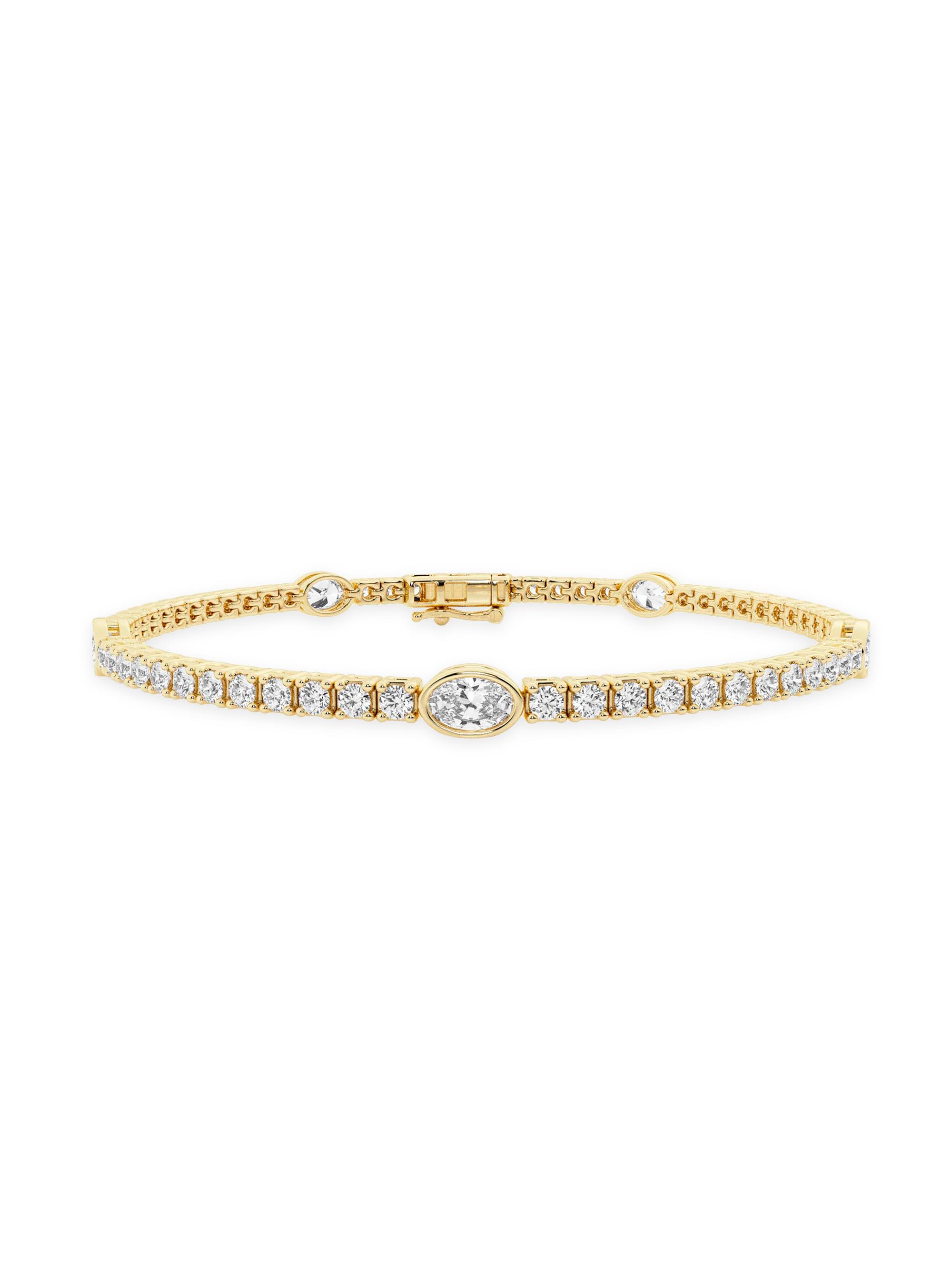 näas Women's Empowering 14K Yellow Gold & 3.9 TCW Lab-Grown Diamond Bracelet