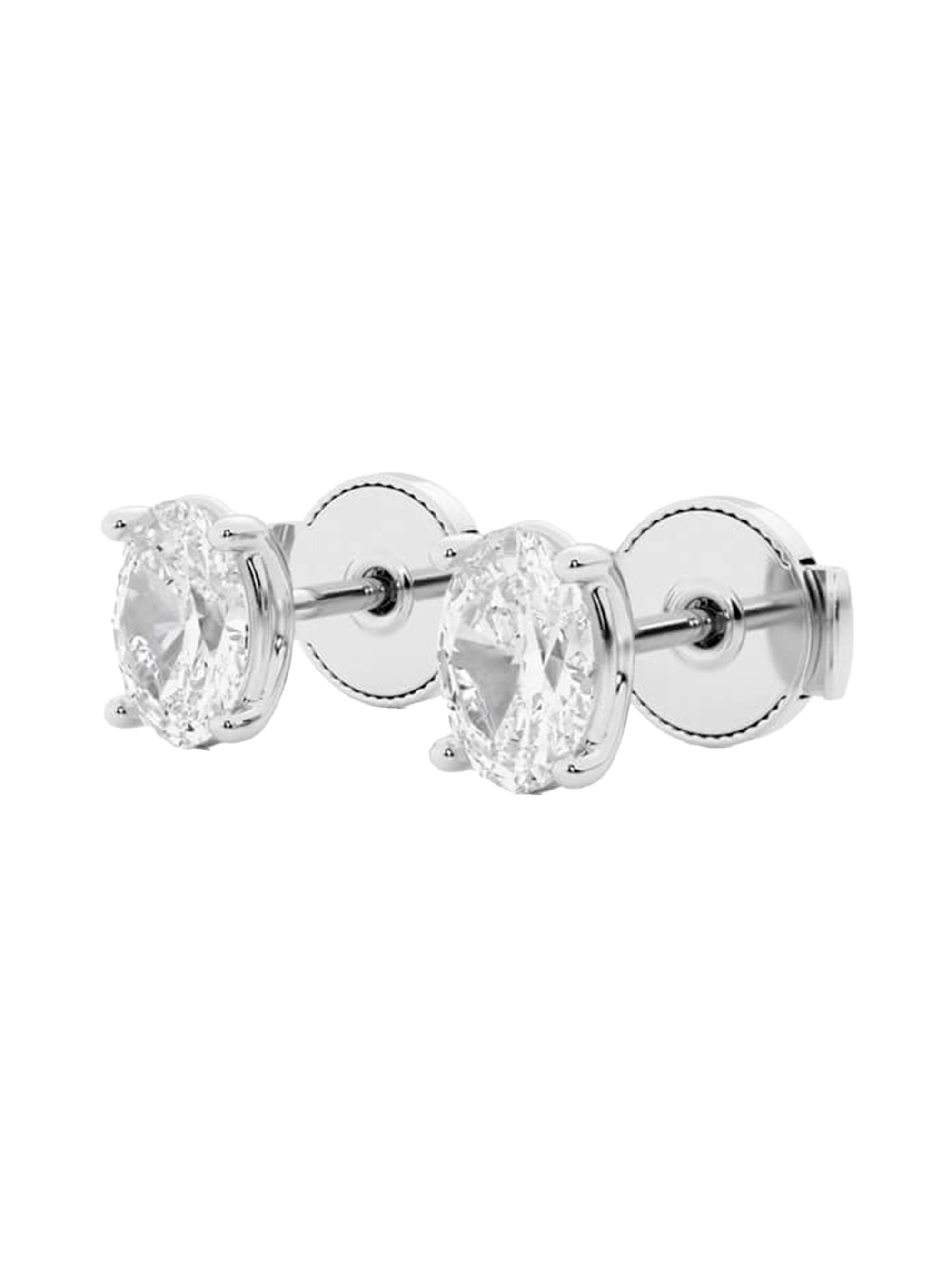 näas Women's Ethereal 14K White Gold & 1 TCW Lab-Grown Diamonds Stud Earrings - White Gold