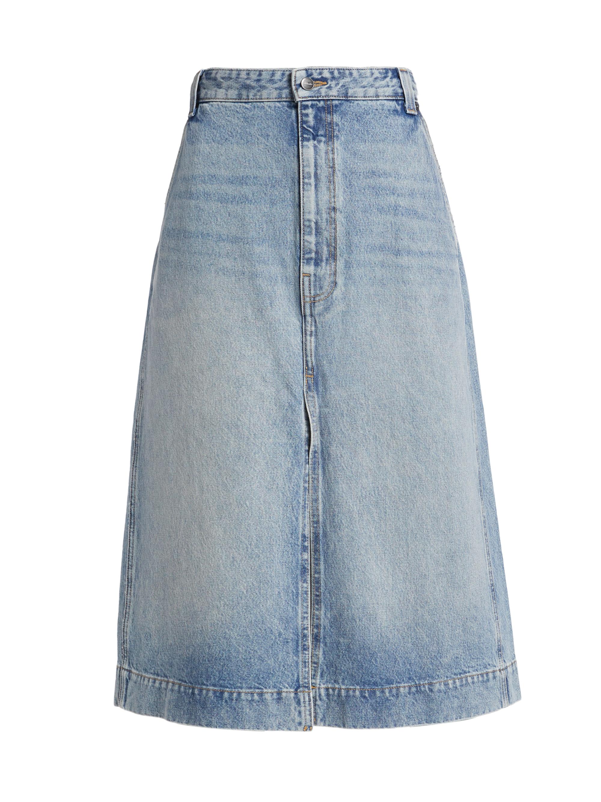 Toteme Denim A-Line Midi-Skirt | Saks Fifth Avenue