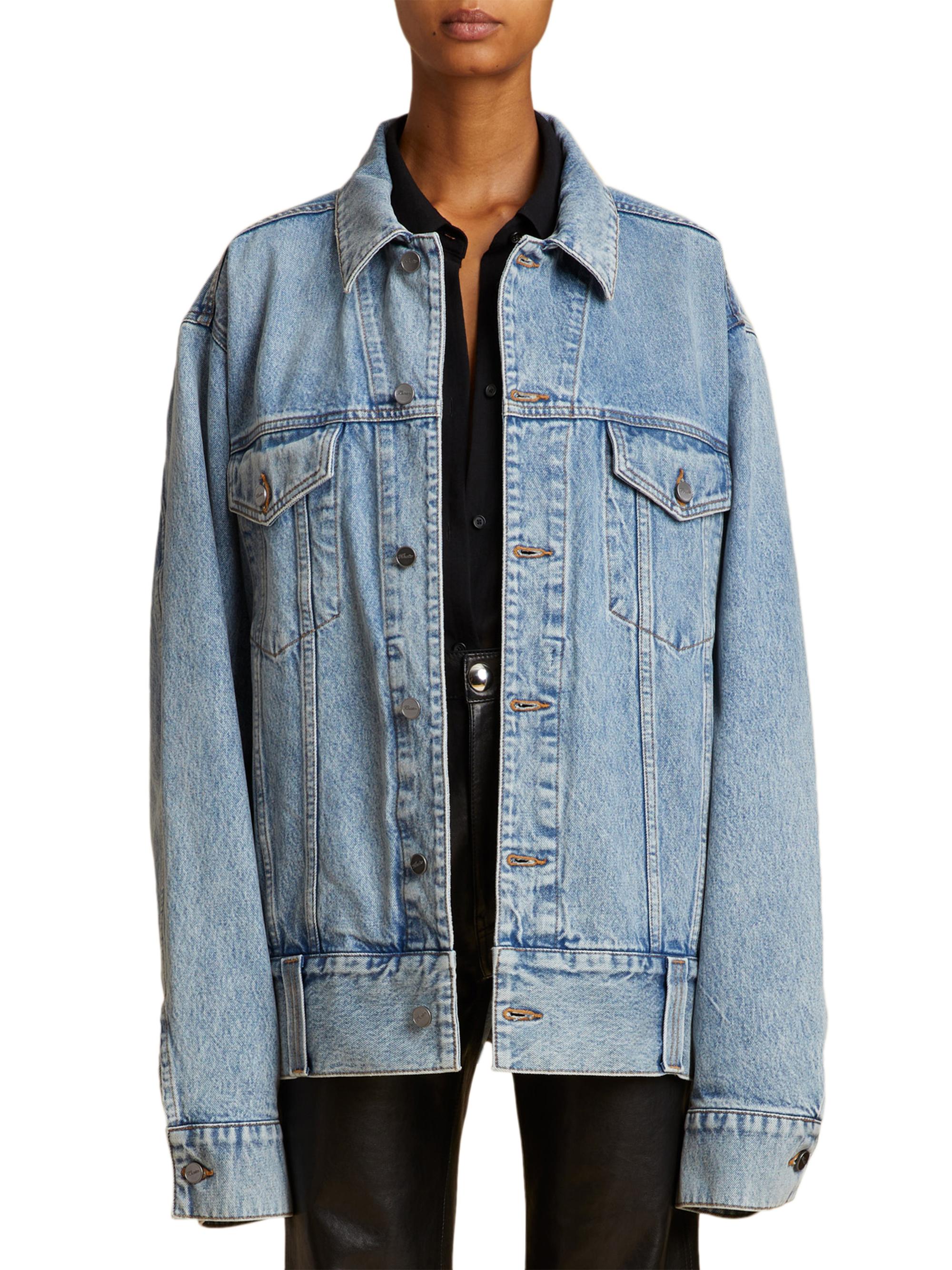 Khaite Grizzo Denim Jacket | Saks Fifth Avenue