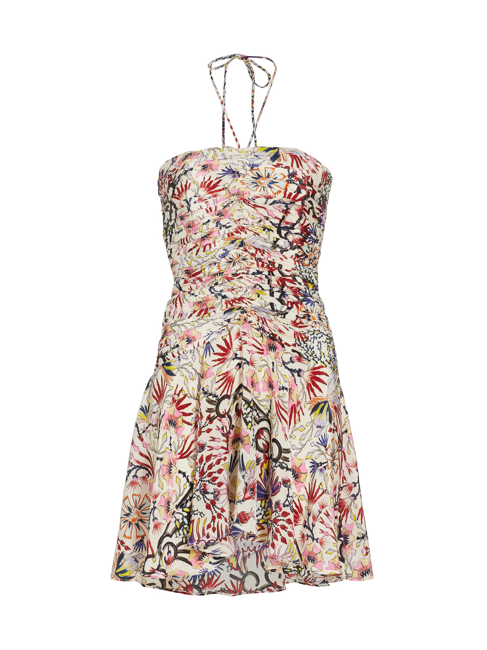 Maria Cher Women's Humahuaca Uriel Silk Minidress - Pink Purple Print