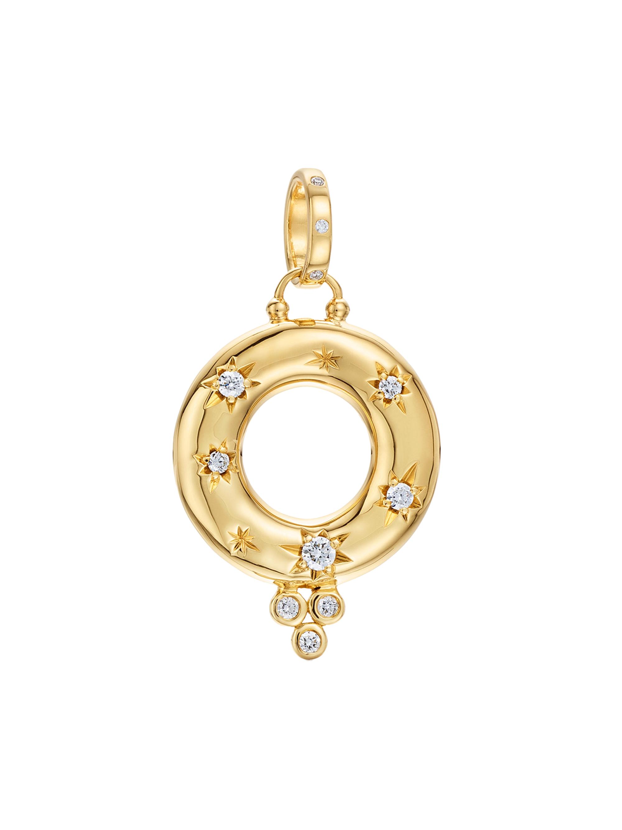 Temple St. Clair Women's Celestial Cosmos Jean D'Arc 18K Yellow Gold & 0.26 TCW Diamond  Pendant - Gold