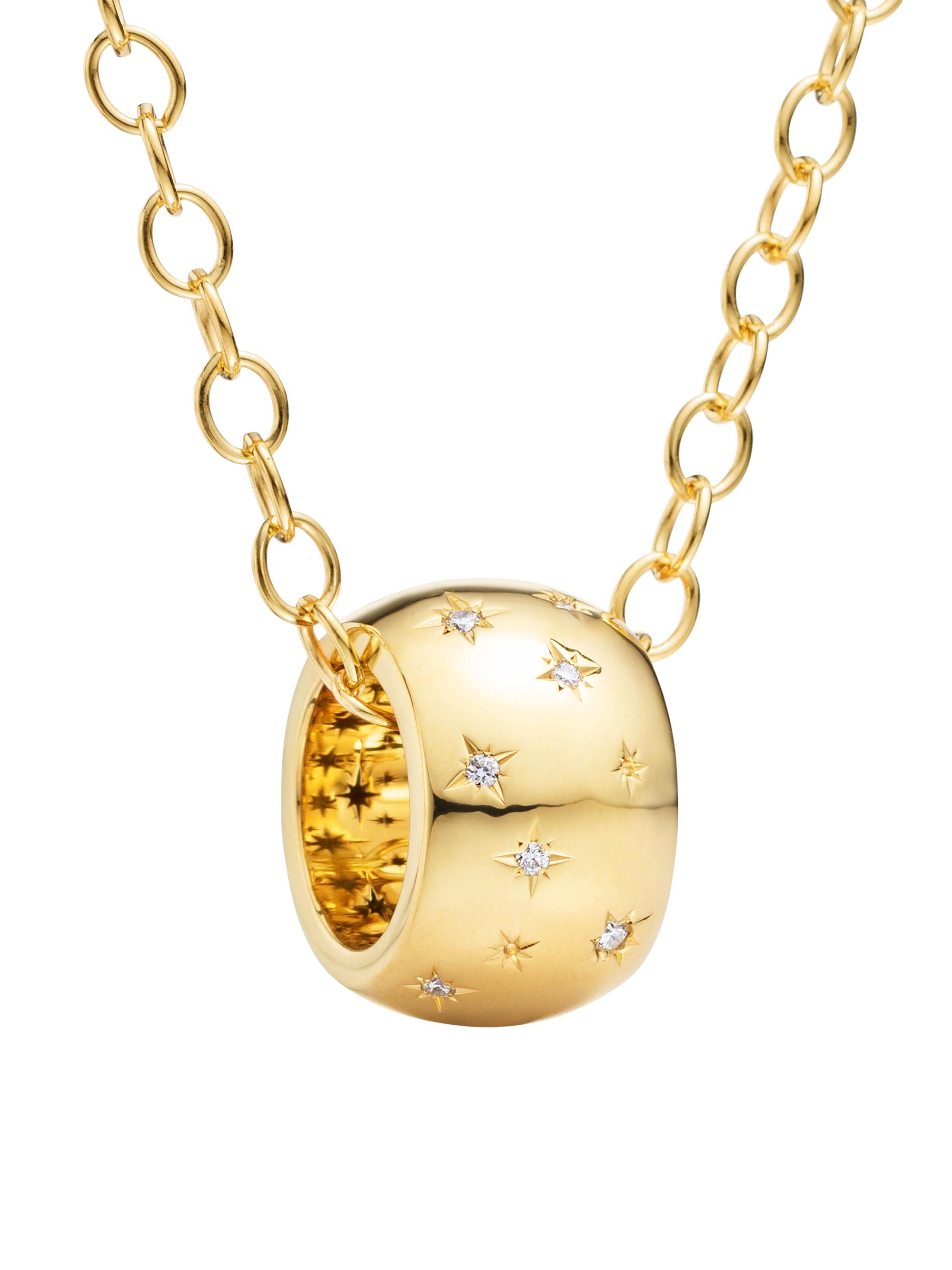Temple St. Clair Women's Florence86 CL White Cosmos 18K Yellow Gold & 0.4 TCW Diamond Necklace - Gold