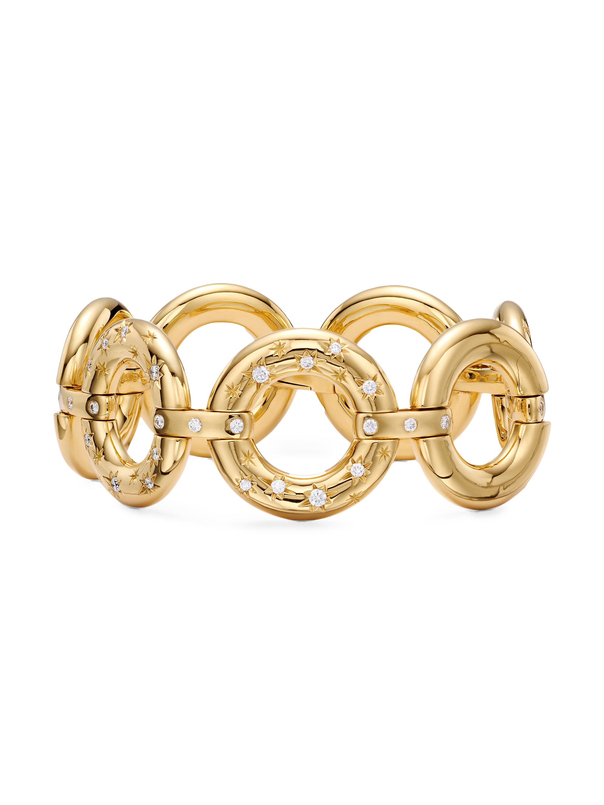 Temple St. Clair Women's Celestial Cosmos J'arc 18K Yellow Gold & 1.16 TCW Diamond Chain Bracelet - Gold