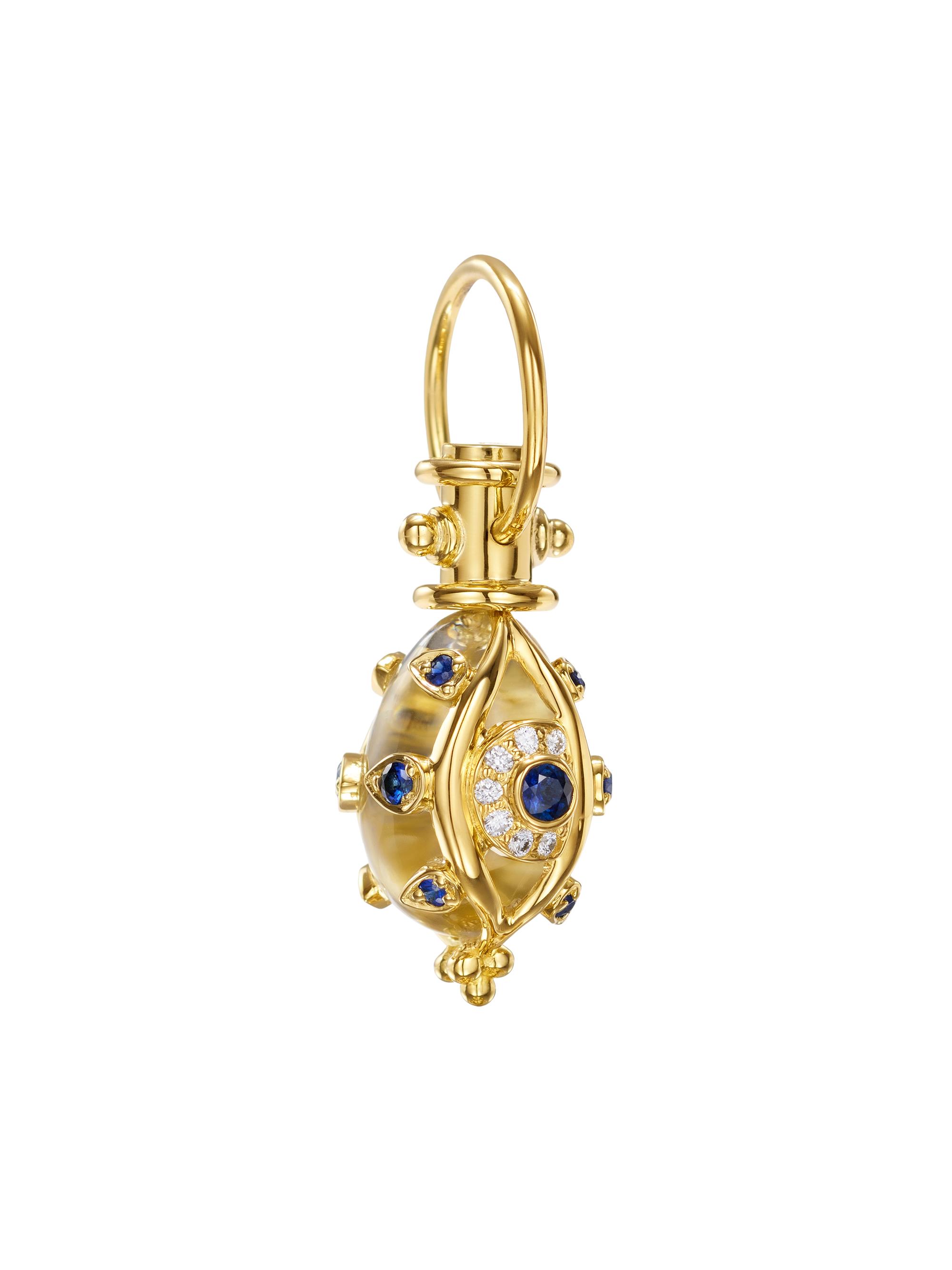 Temple St. Clair Women's Florence86 Sacred Evil Eyelash 18K Yellow Gold & Multi-Gemstone Amulet - Gold