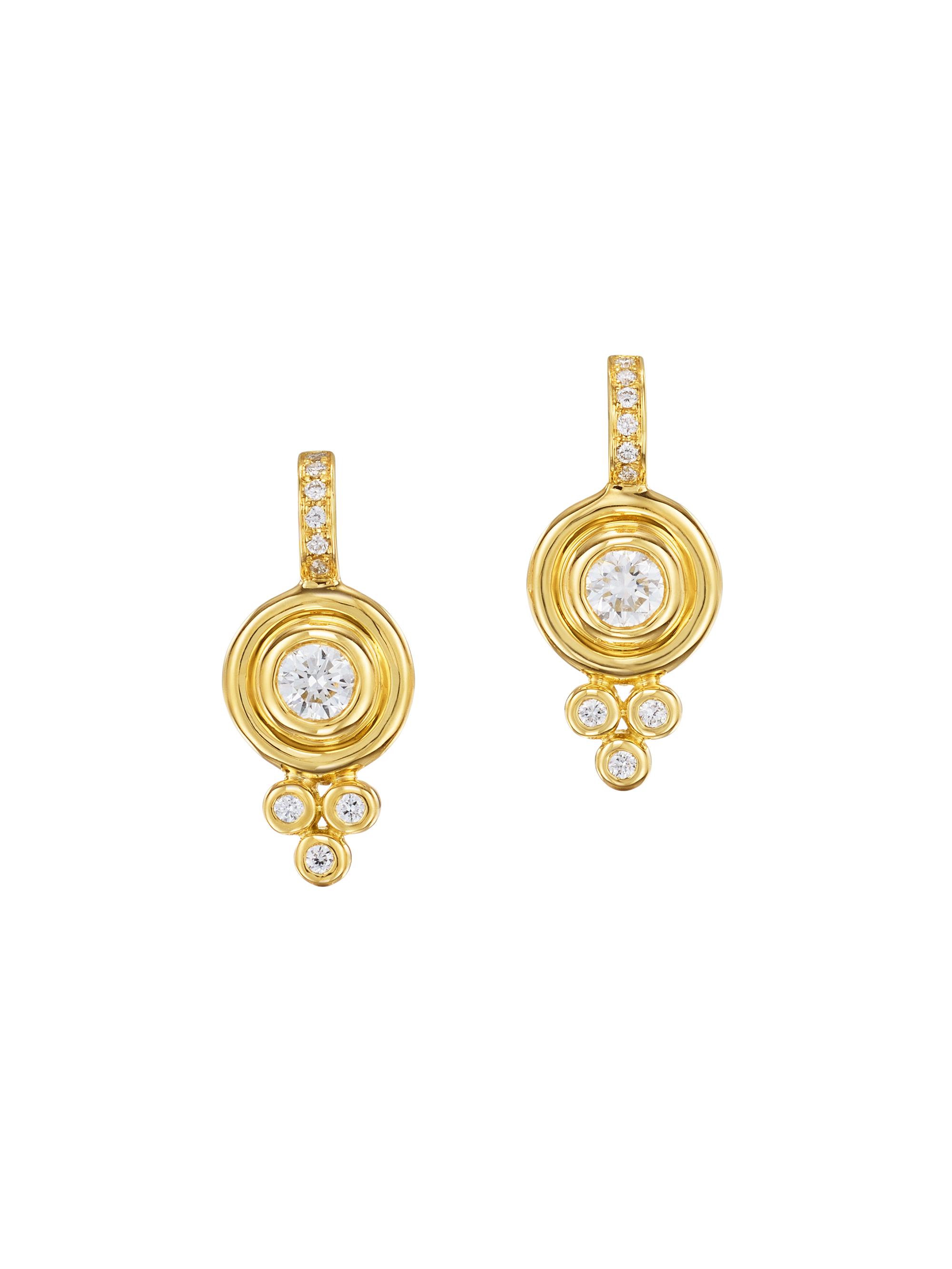 Temple St. Clair Women's Classic 18K Yellow Gold & 0.5 TCW Diamond Drop Earrings - Gold