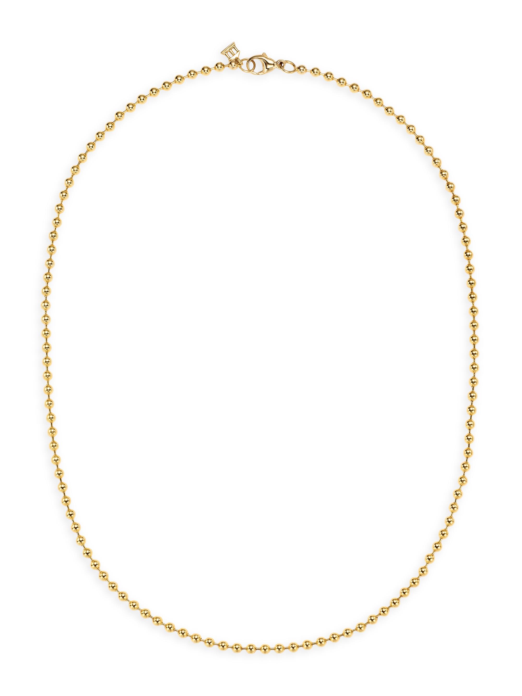 Temple St. Clair Women's Classic  18K Yellow Gold Ball Chain Necklace - Gold
