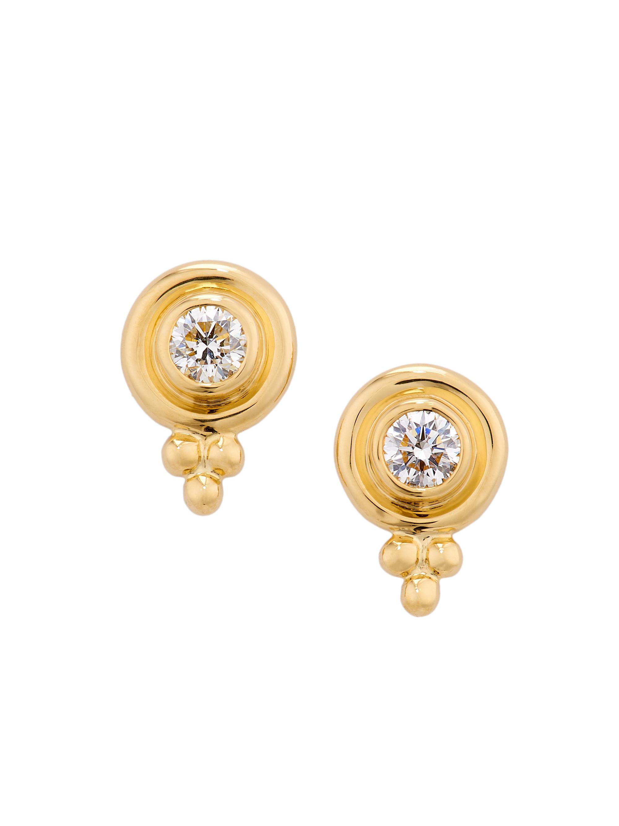 Temple St. Clair Women's Florence86 18K Yellow Gold & 0.2 TCW Diamond Stud Earrings