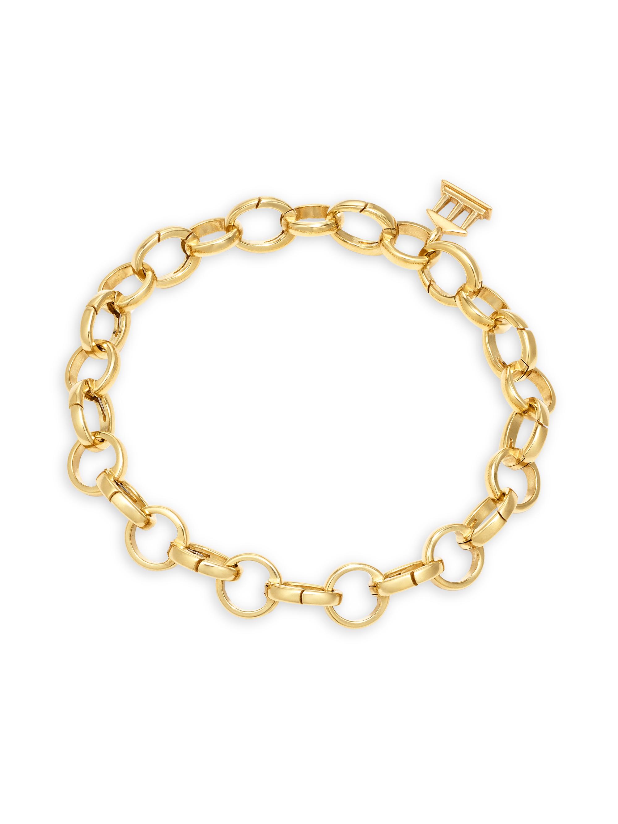 Temple St. Clair Women's Florence86 Temple Charm 18K Yellow Gold Bracelet - Gold