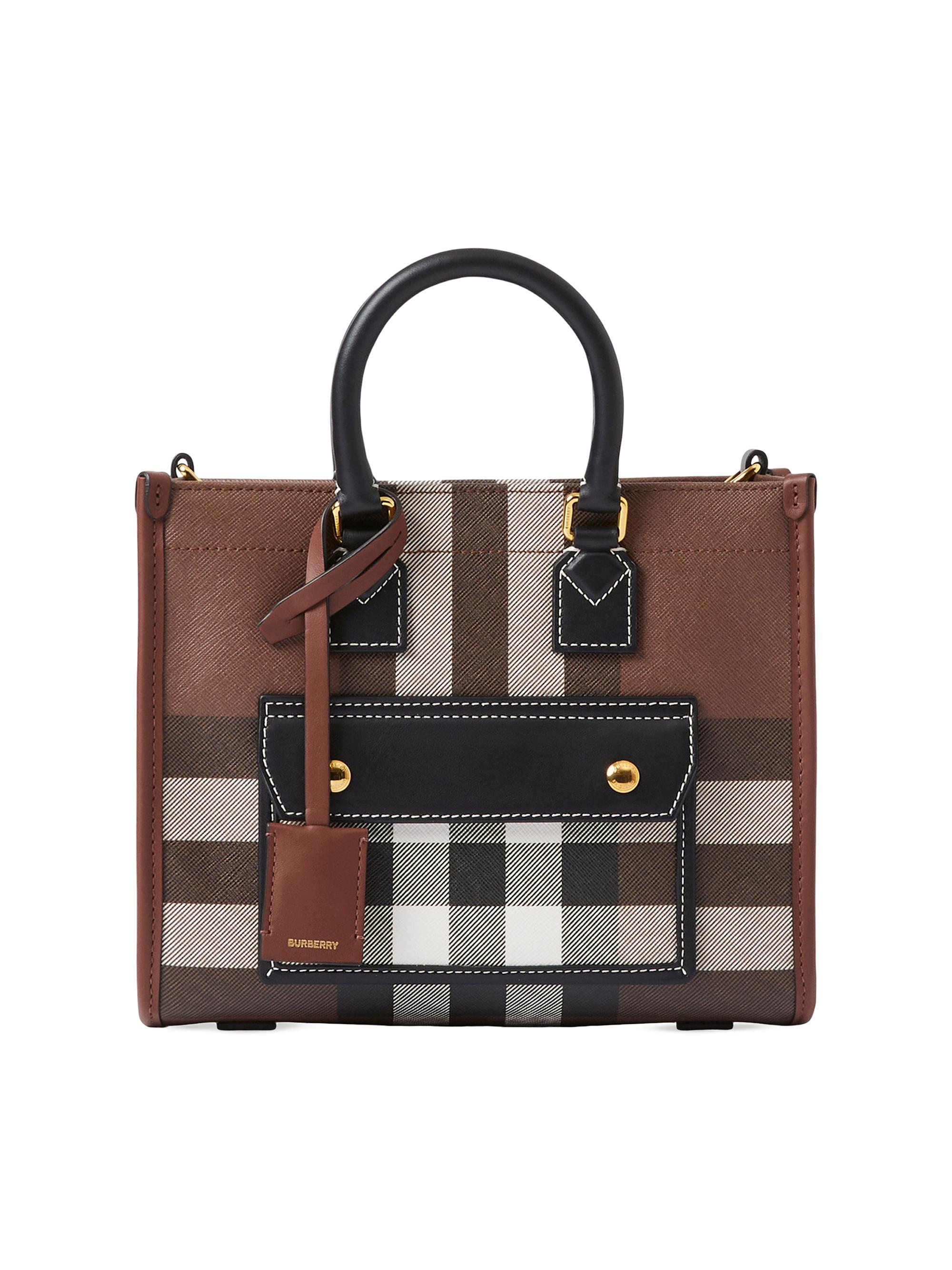 Burberry Small London Check Tote Bag | Saks Fifth Avenue