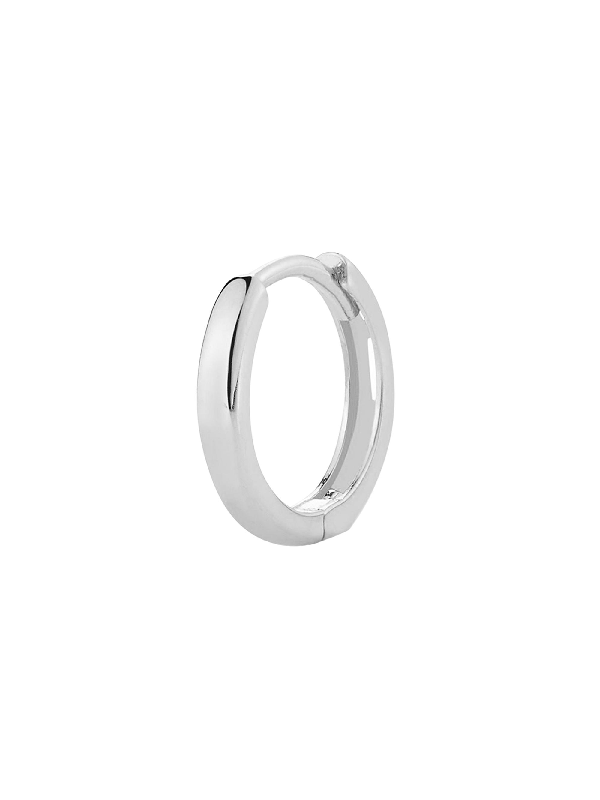 Mateo Men's 14K White Gold Huggie Earring - White Gold