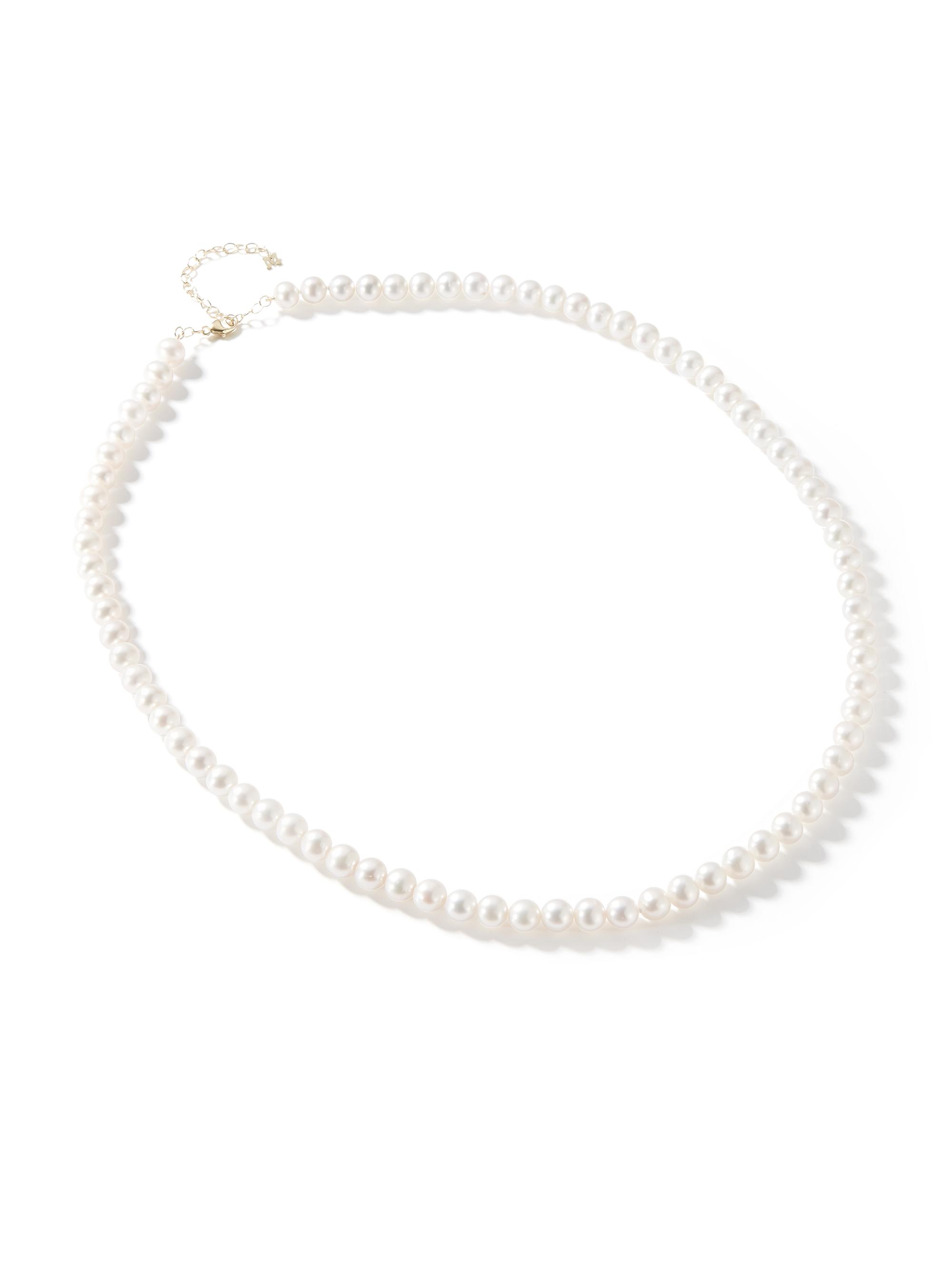 Mateo Men's Cultured Freshwater Pearl Necklace - White