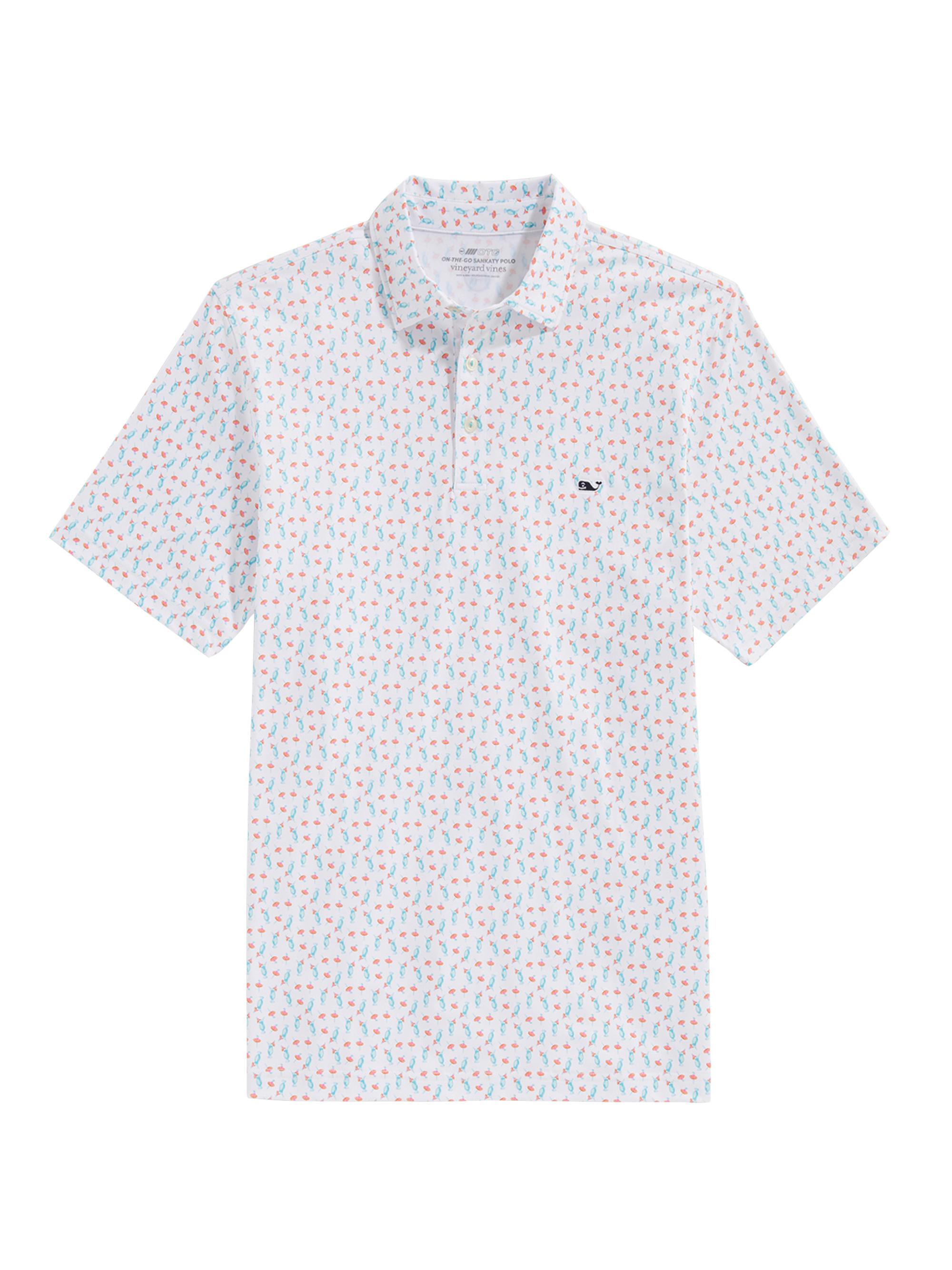 vineyard vines white polo shirt