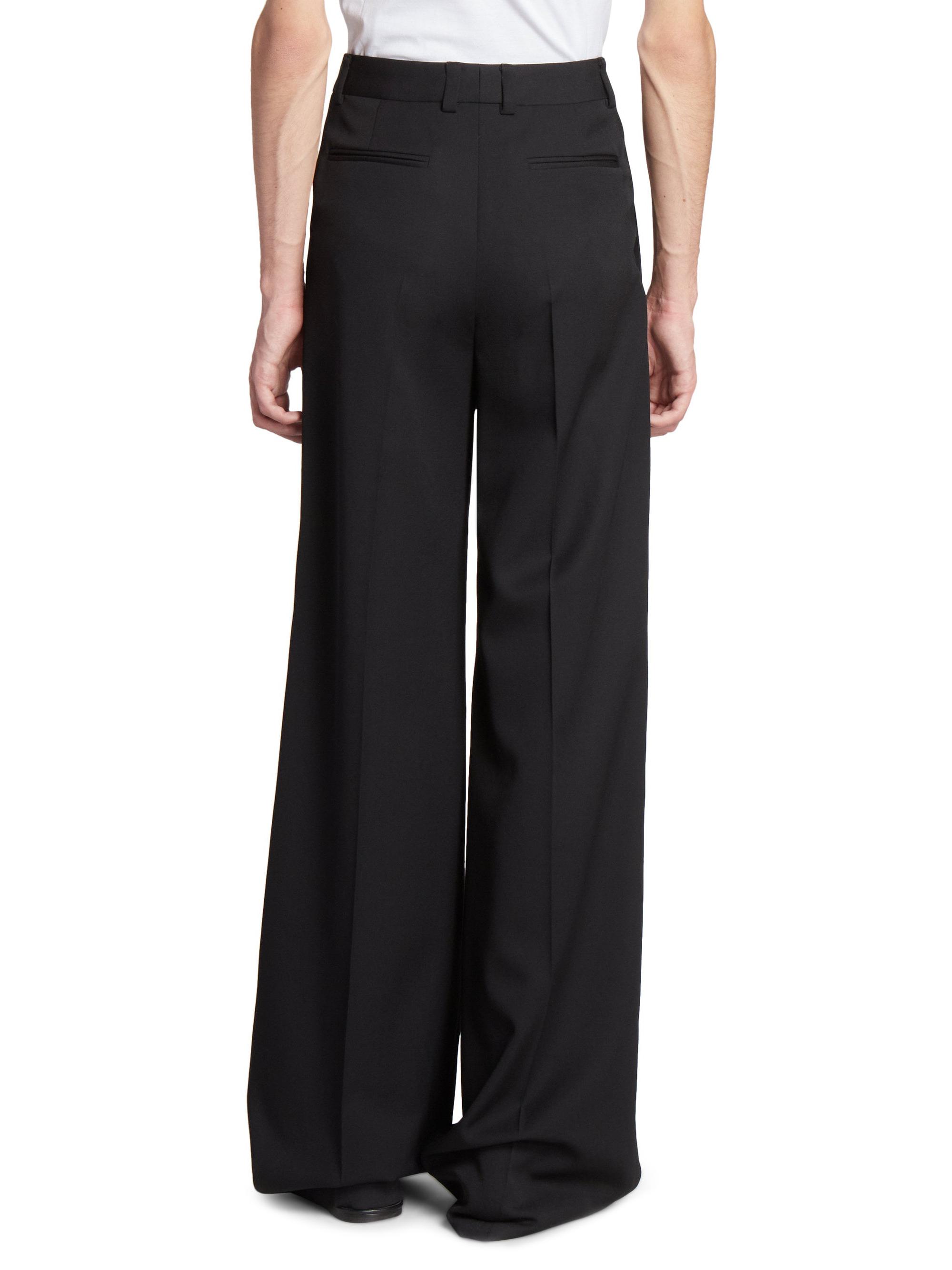 SAINT LAURENT ブラック ガウチョパンツ F36 0400018526068_NERO_A3?wid=600&
