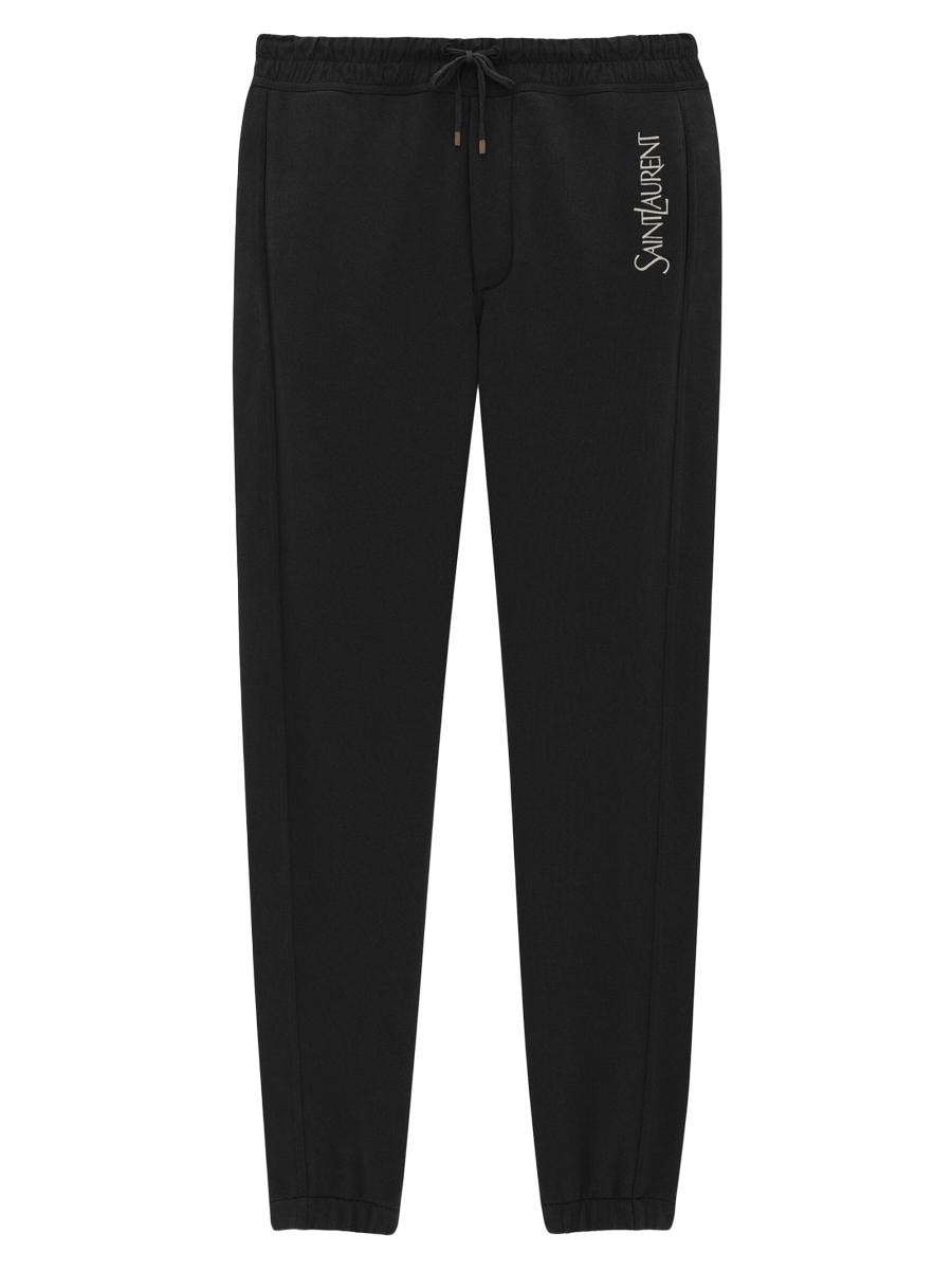 パンツ・ボトムスその他 SAINT LAURENT Black Stretch Chenille Joggers 0400018526173?wid=900