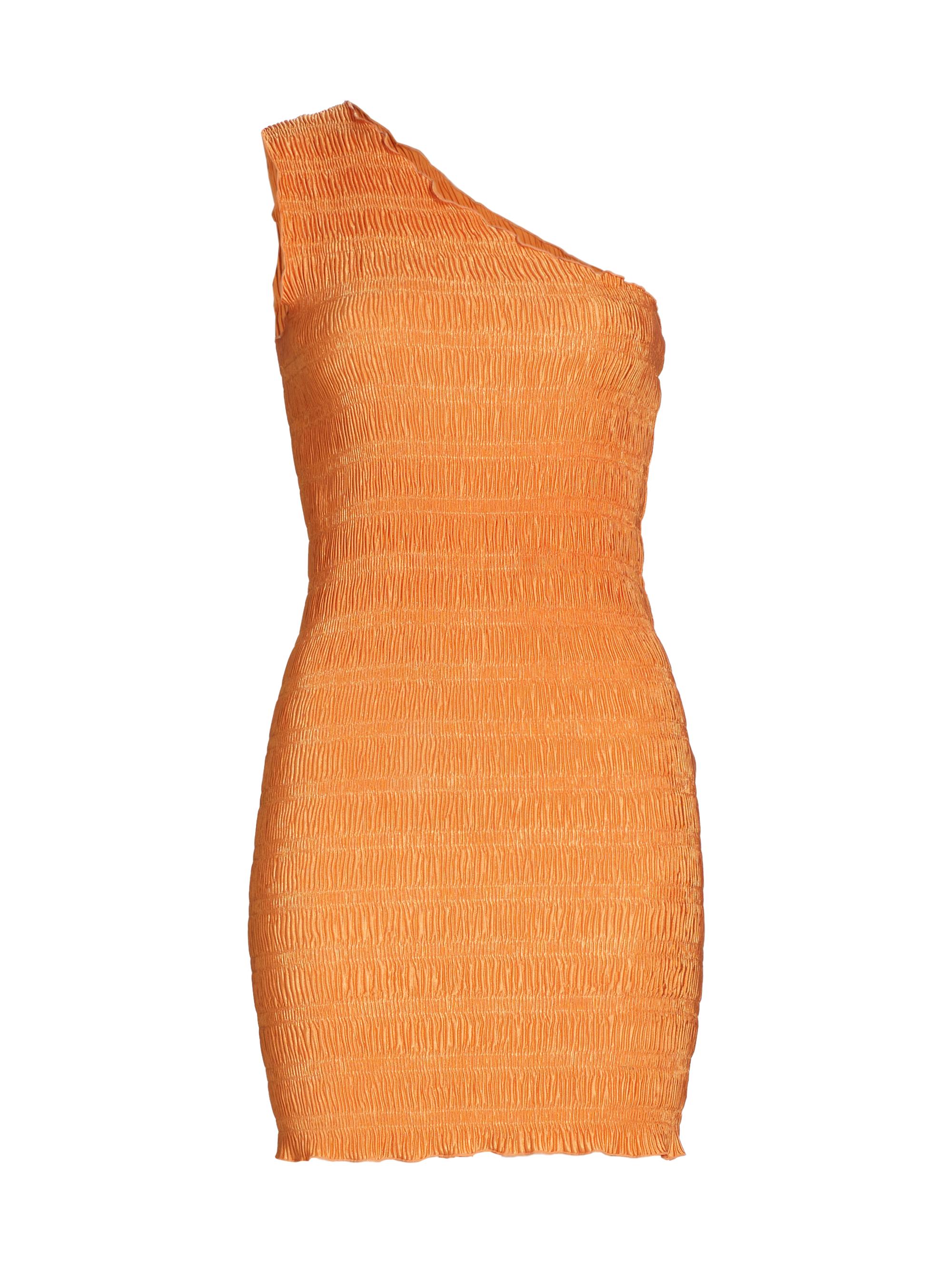 L'Idée Women's Nuits D'Été Gigi One-Shoulder Smocked Minidress - Sunset