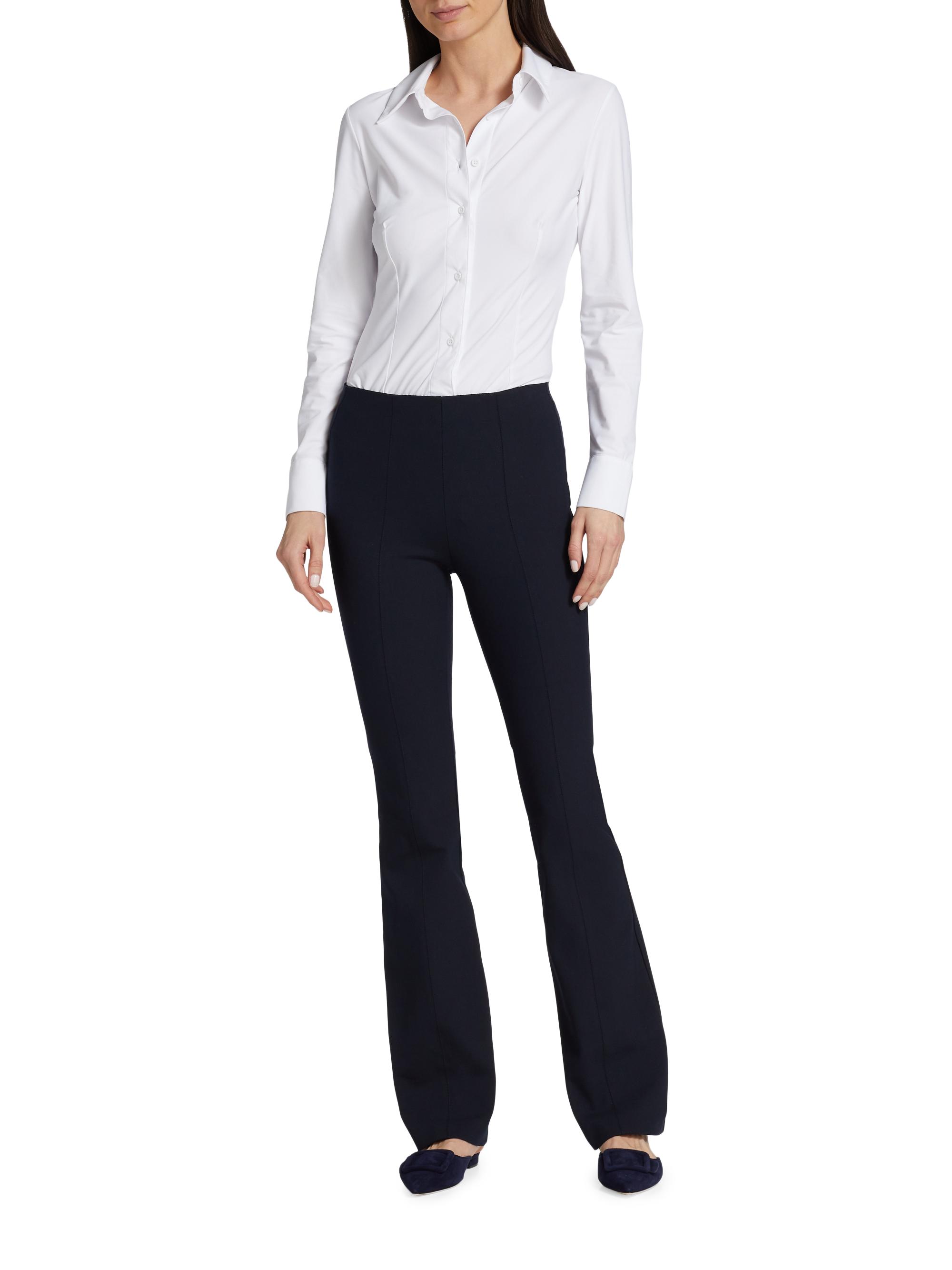 Commando Women's Classic Oxford Shirt Bodysuit - White | Thumbnail 2