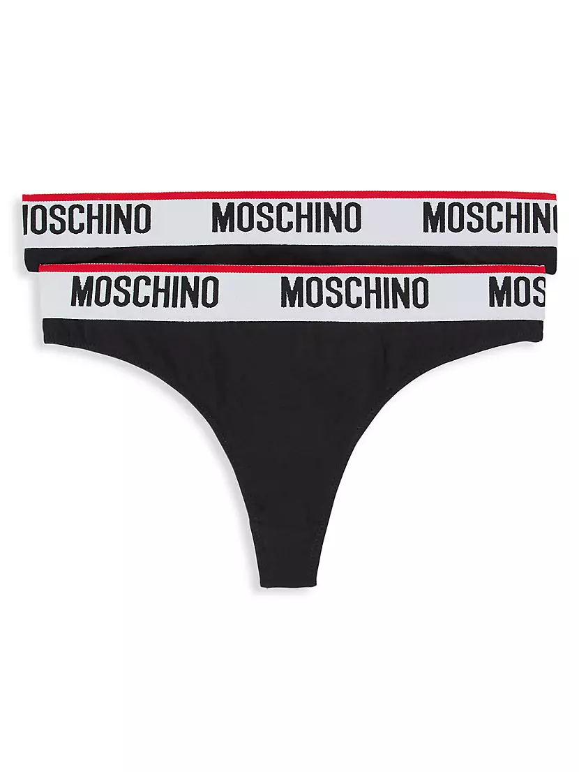 Moschino Branded thong 2-pack, Women's Clothing
