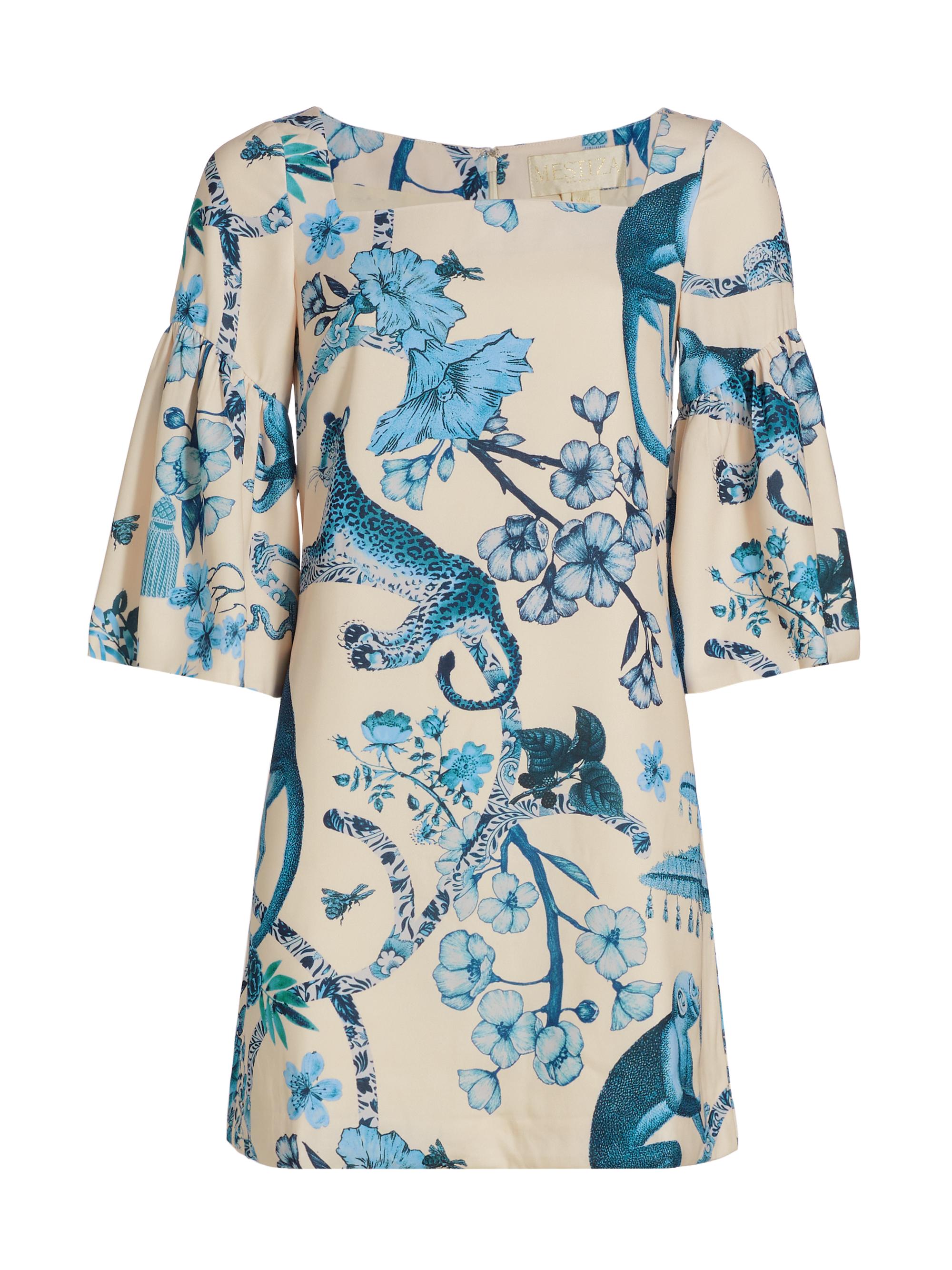 Mestiza New York Women's Vivienne Minidress - Blue  Monkey Toile