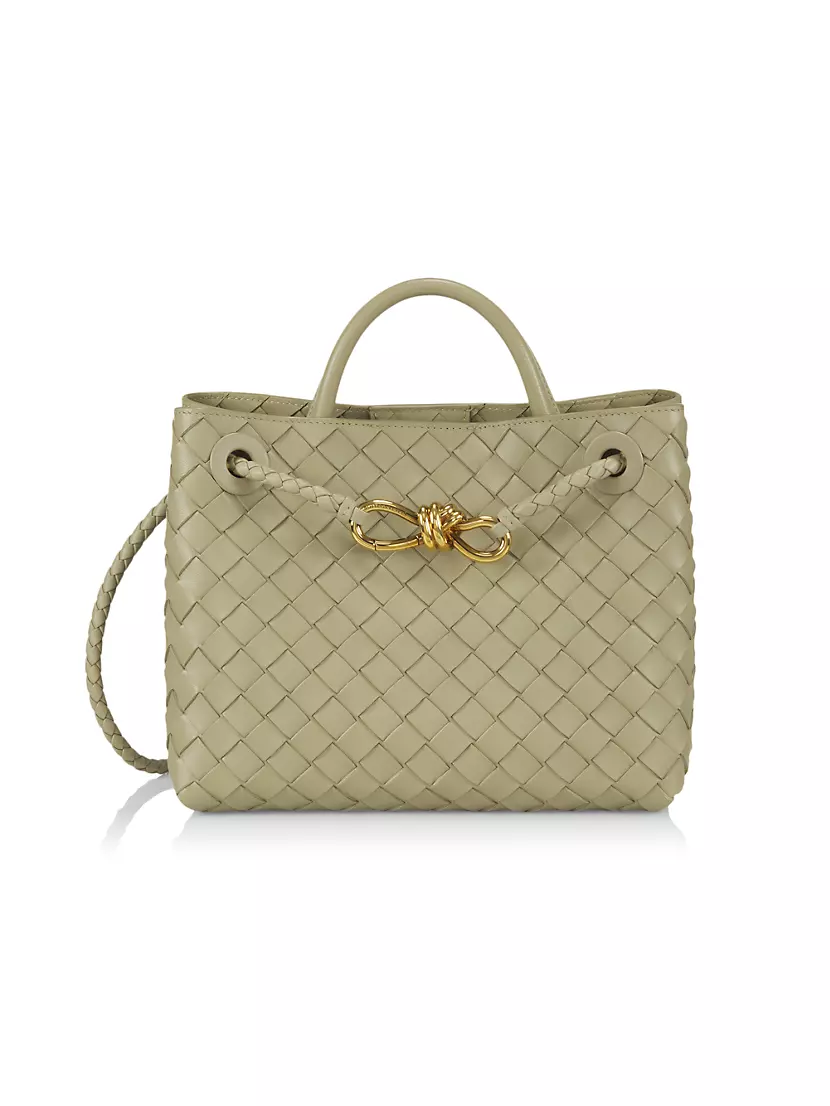 Bottega Veneta Small Leather Andiamo Top-Handle Bag
