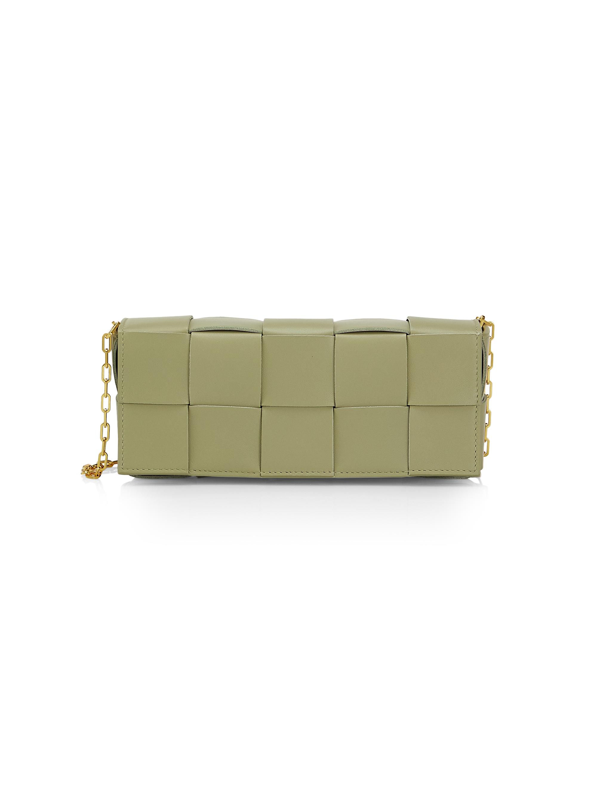 Bottega Veneta Women's Intrecciato Leather Baguette Bag - Travertine