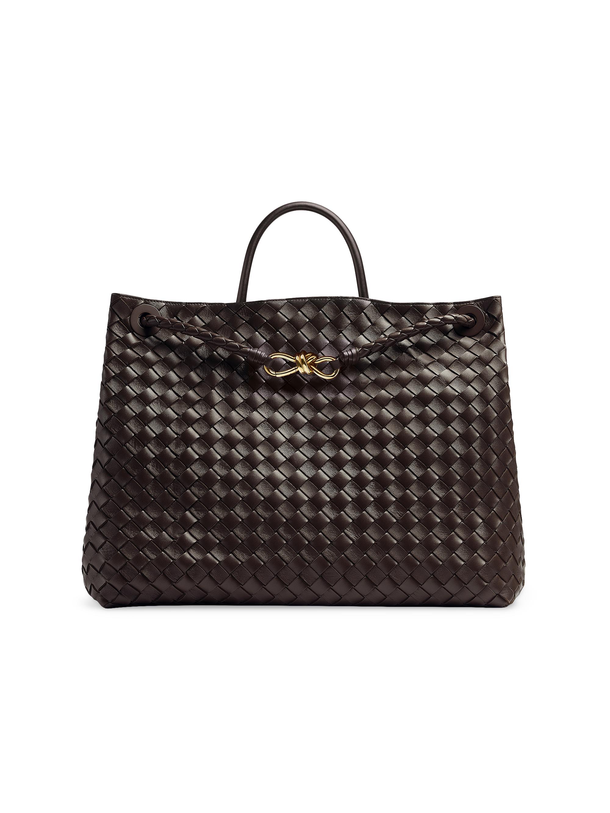 Bottega Veneta Women's  Andiamo Intrecciato Leather Satchel - Fondant