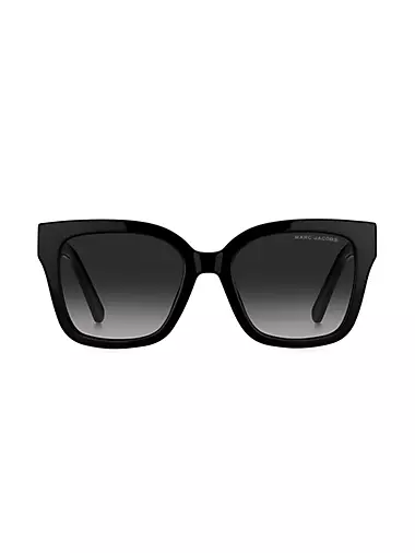 53MM Square Logo Sunglasses