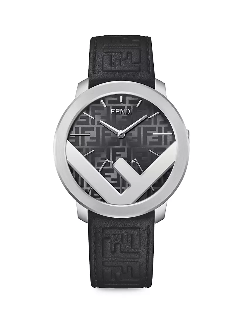 Shop Fendi ​41MM F Stainless Steel Watch | Saks Fifth Avenue