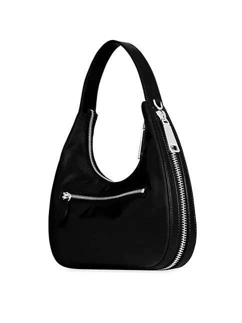 Black Nylon Hobo Bag