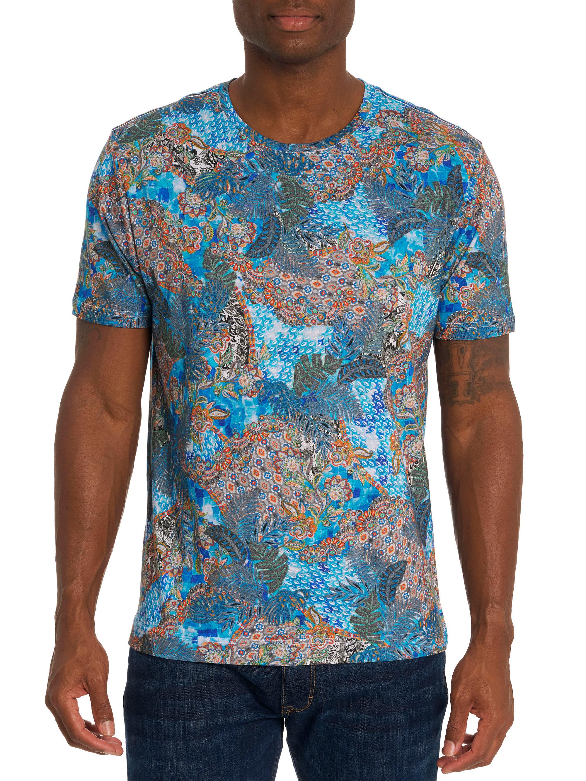 Robert Graham Men's Tropic Camo Floral T-Shirt
