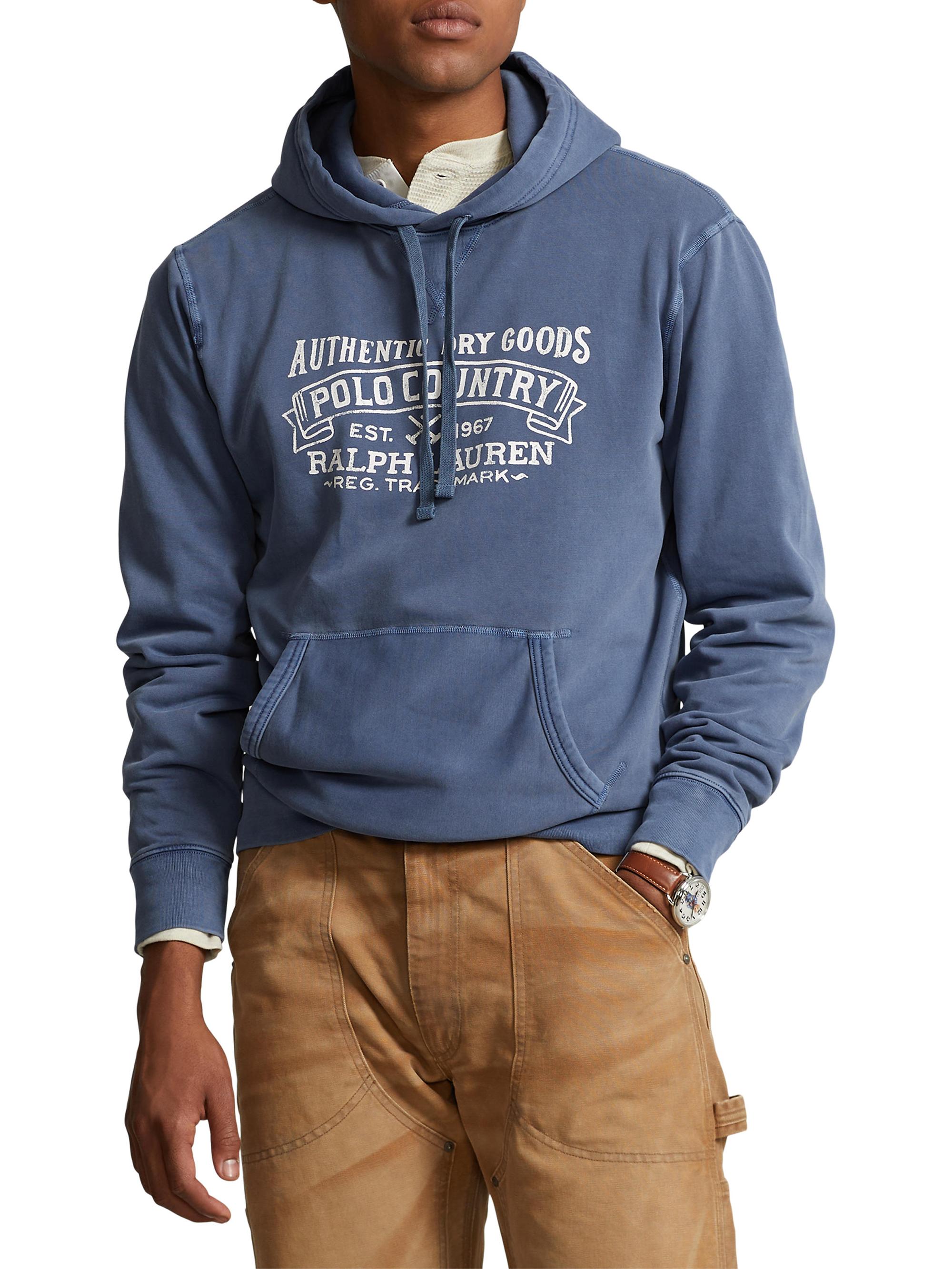Polo Ralph Lauren Men's Logo Cotton-Blend Hoodie - Old Royal
