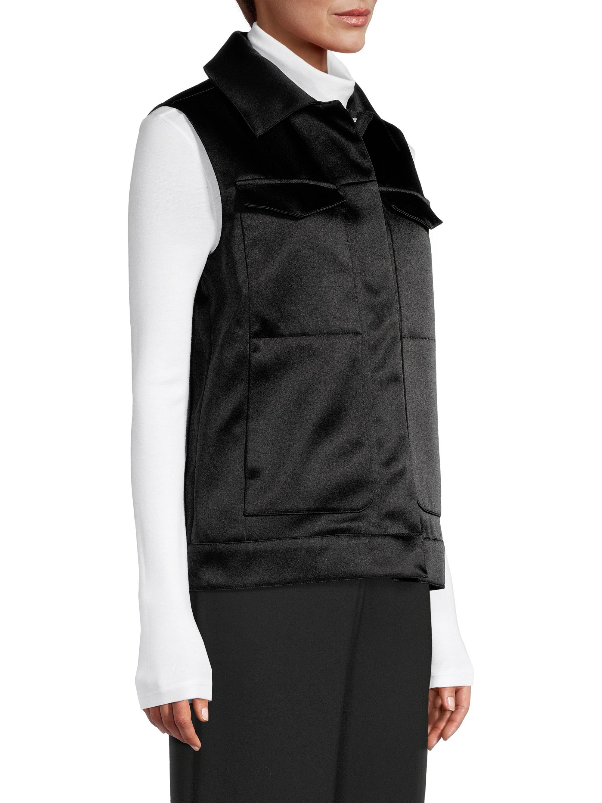 Jane Post Chic Satin Vest | Saks Fifth Avenue