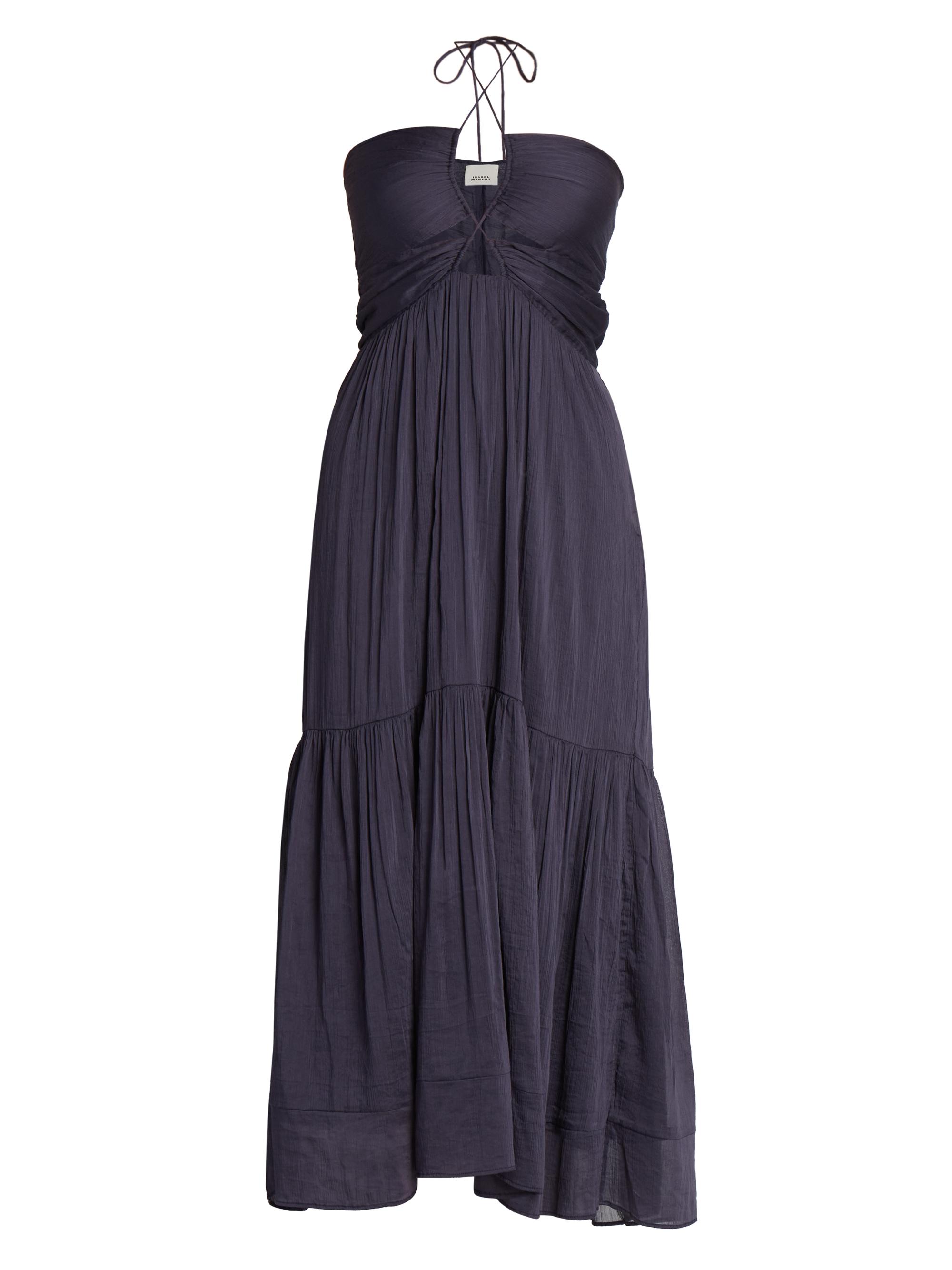 Isabel Marant Birona Tiered Halter Midi-Dress | Saks Fifth Avenue