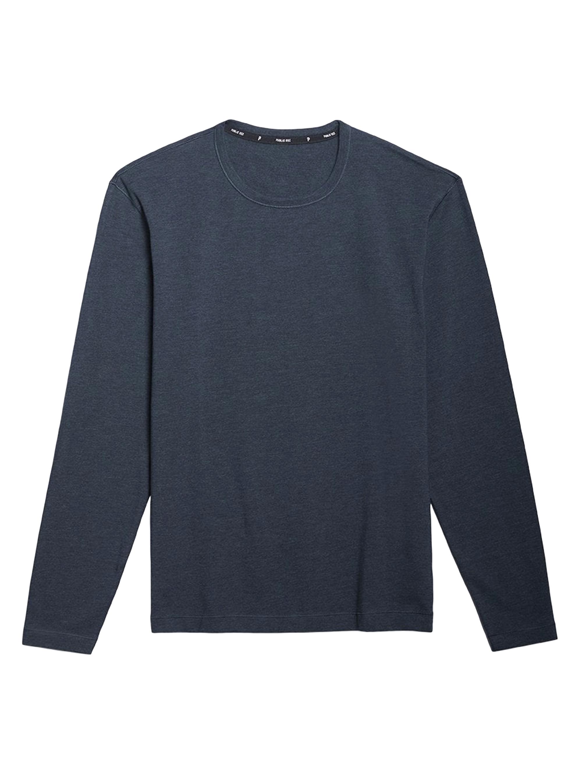 Public Rec Men's Go-To Stretch Long-Sleeve Tee - Heather Navy