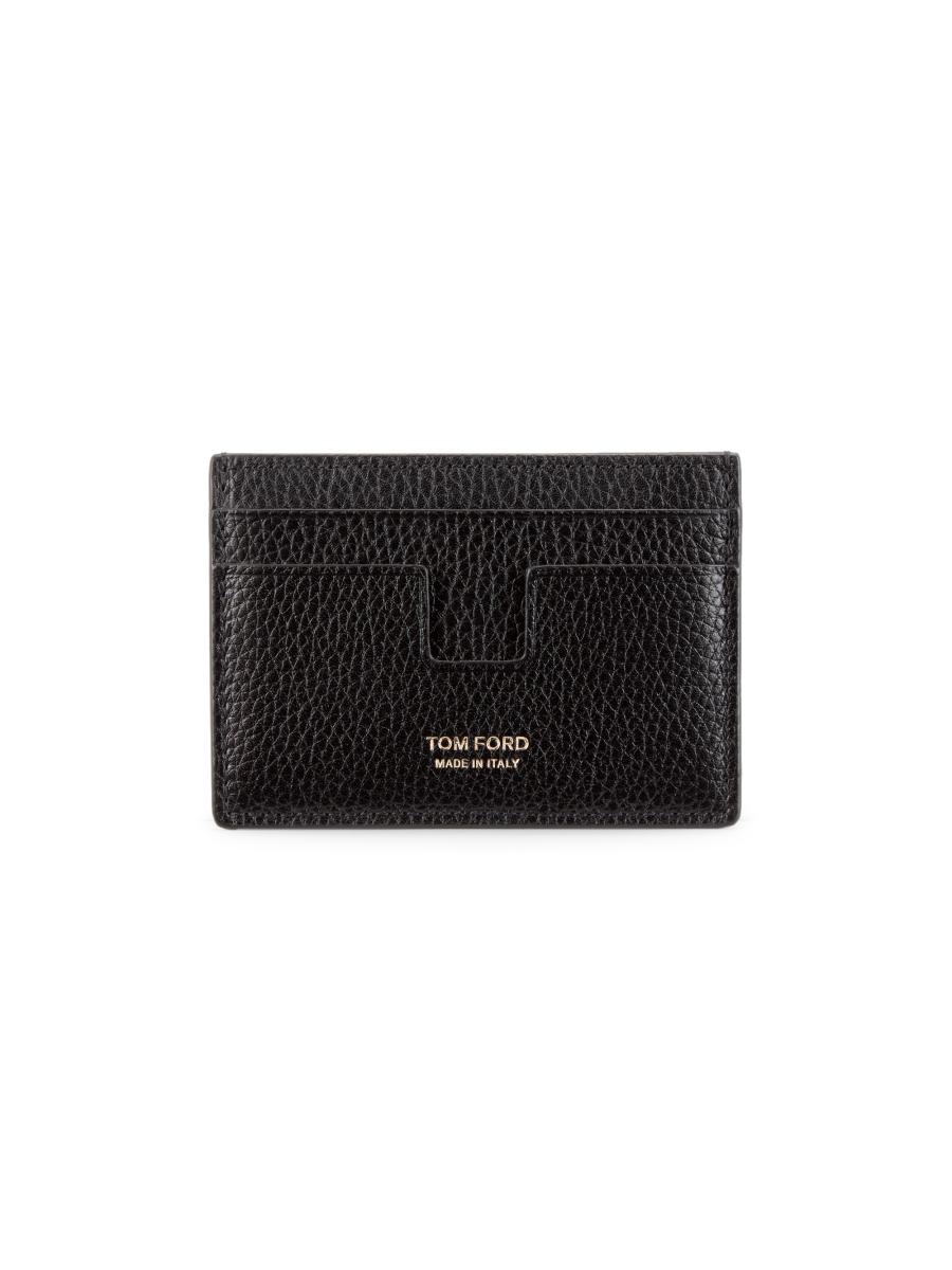 TOM FORD Grained Leather Card Holder Money Clip | Saks Fifth