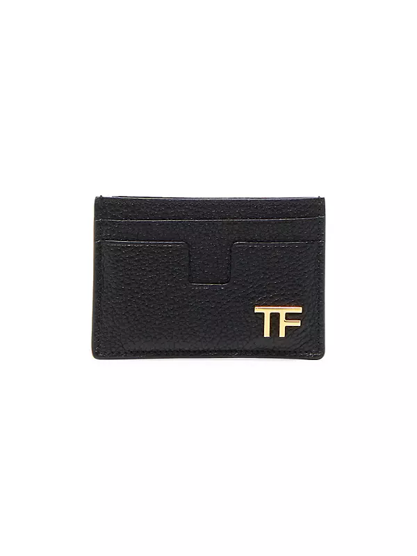 Shop TOM FORD T Line Classic Leather Card Holder