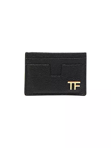 T Line Classic Leather Card Holder