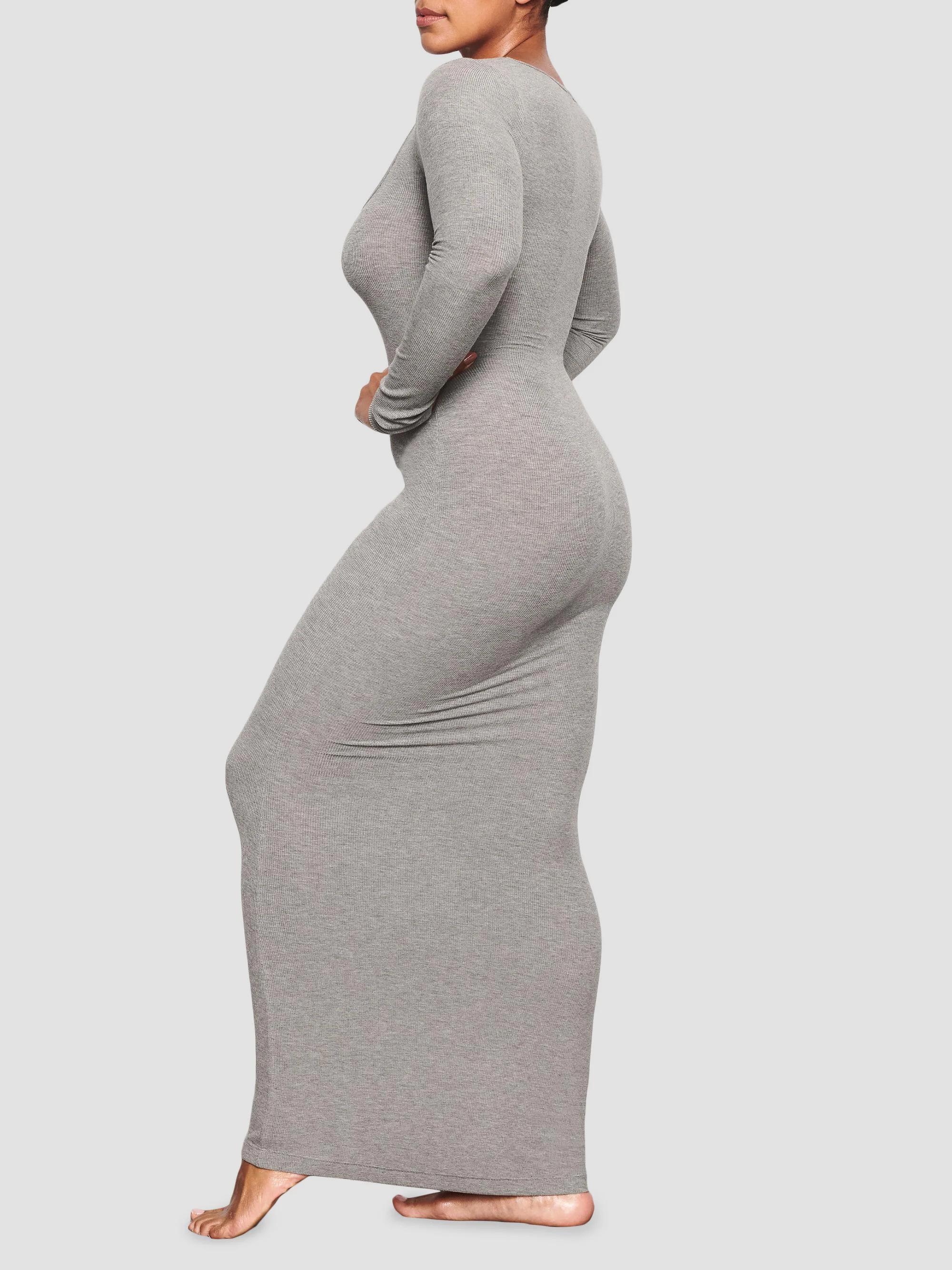 SKIMS Soft Lounge Long-Sleeve Dress | Saks Fifth Avenue
