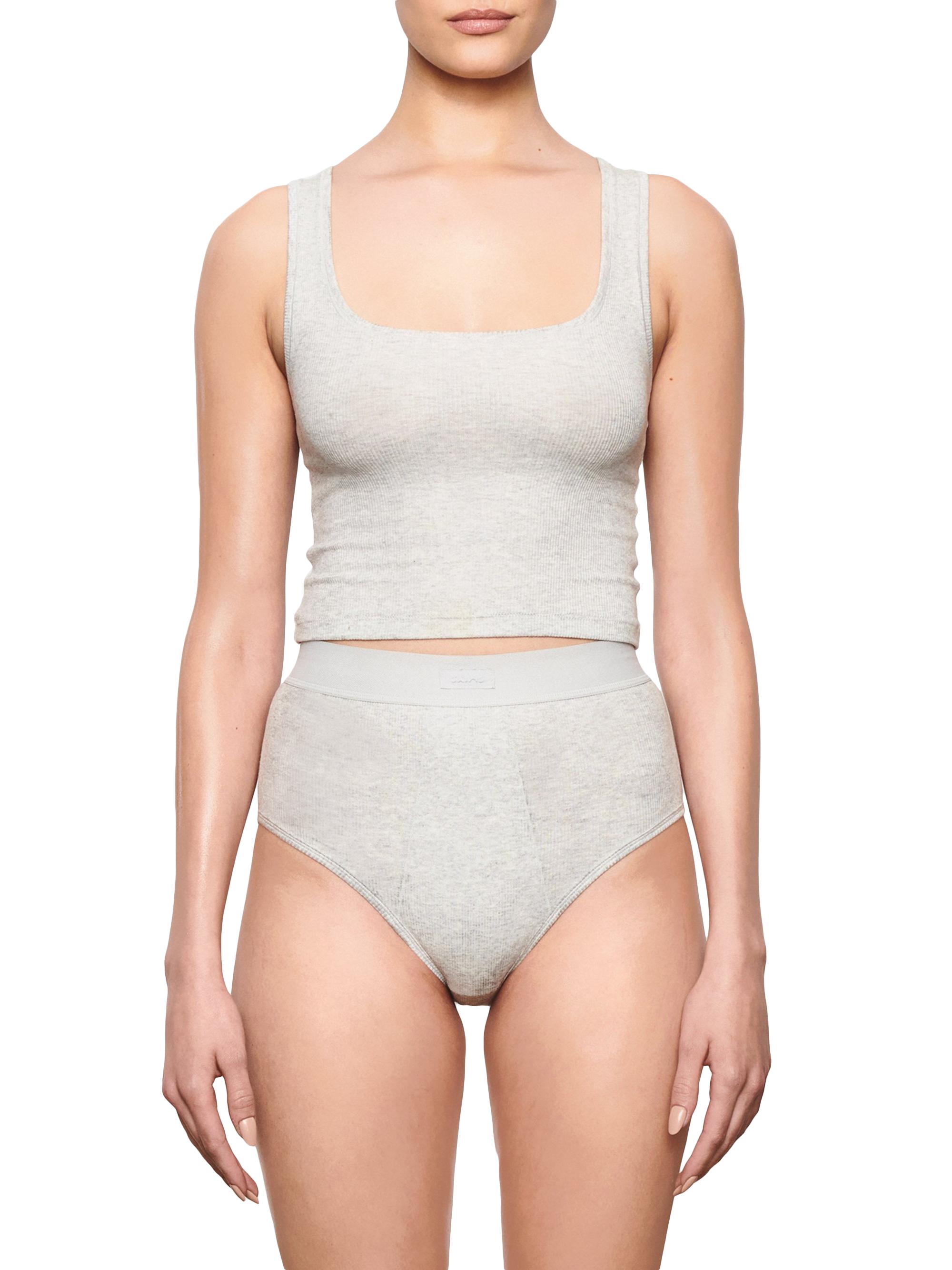 トップス Cotton ribbon tank andmary ivory Cotton ribbon tank