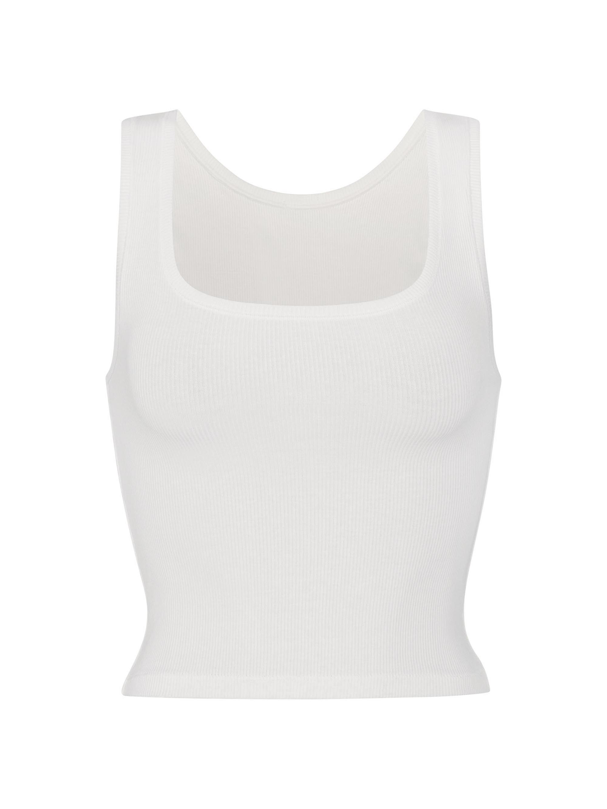 SKIMS Women's Cotton Rib Tank - Marble