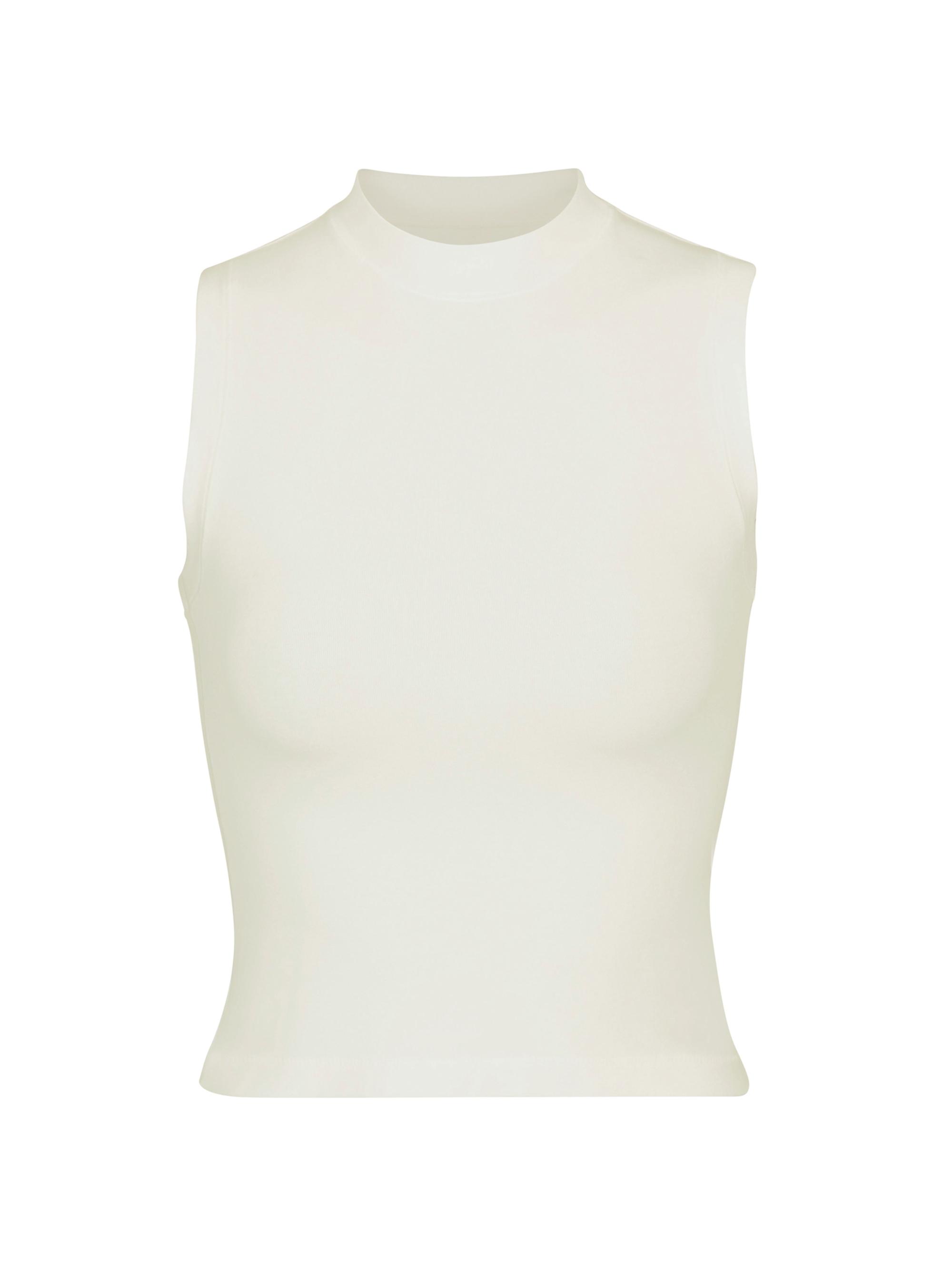IVOVFANZY Women's Sleeveless Mock Neck Tank Top - Slim Fit Ribbed Layering Tee For Office Or Casual Wear - View #7