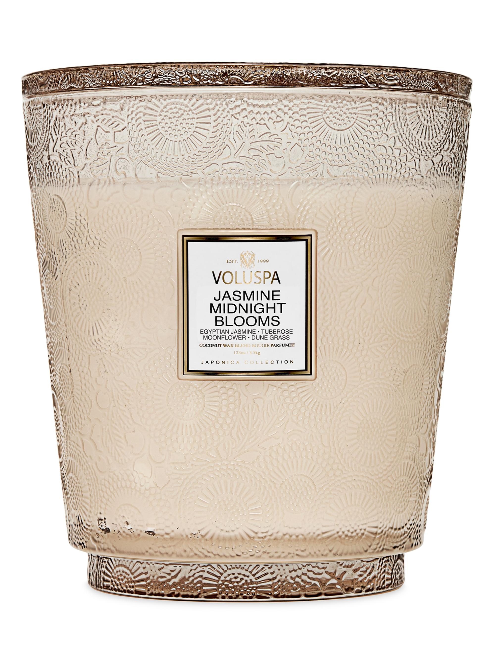 Voluspa Japonica Jasmine Midnight Blooms 5-Wick Hearth Candle