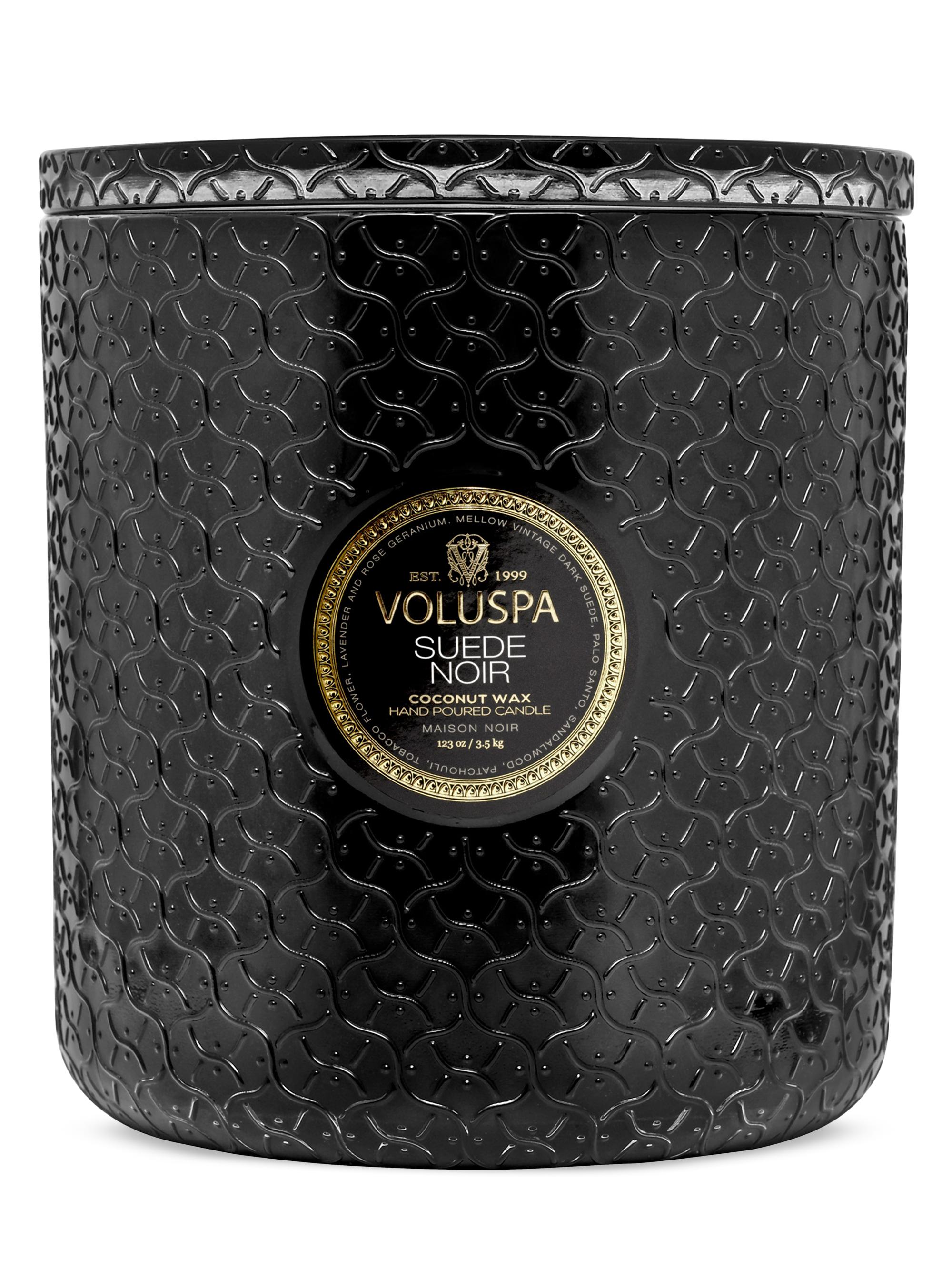 Voluspa Maison Suede Noir 5-Wick Hearth Candle