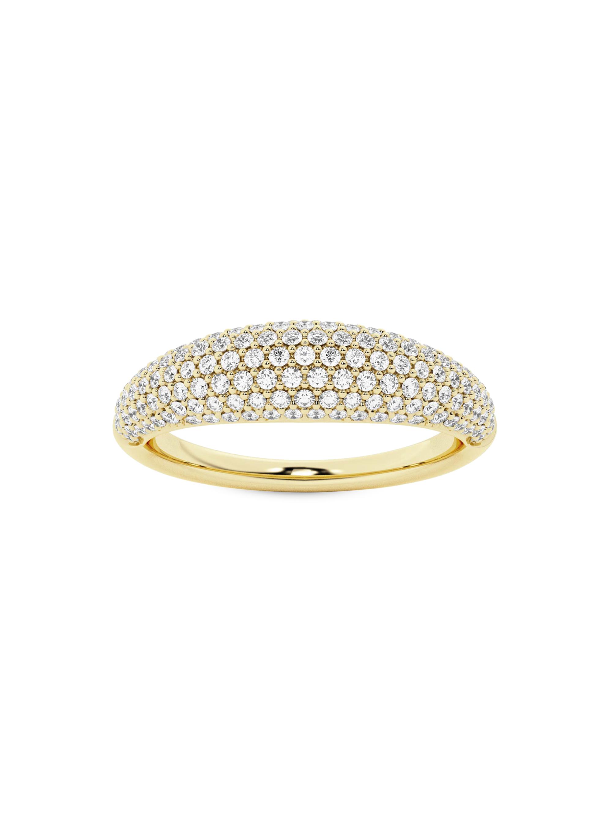 näas Women's Bombë 14K Yellow Gold & 0.5 TCW Lab-Grown Diamond Ring