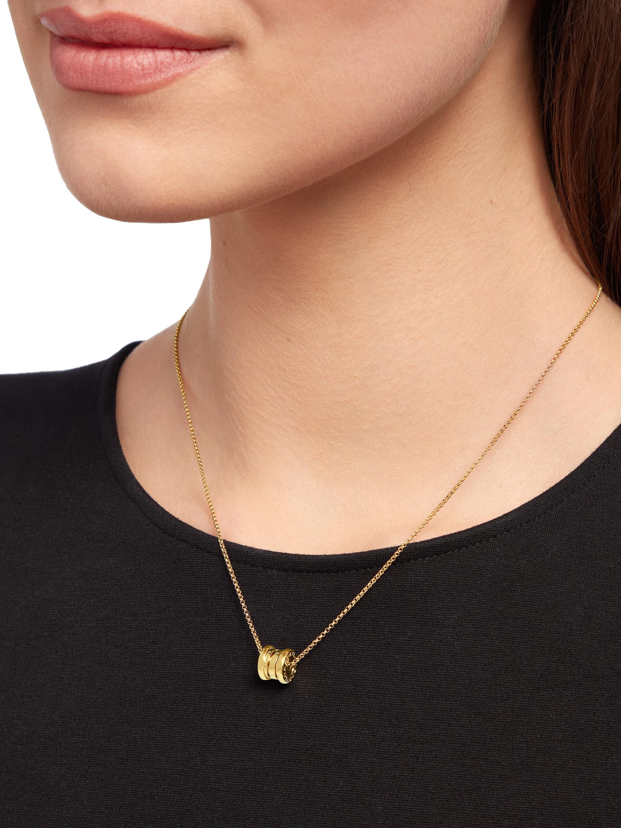 BVLGARI B.zero1 18K Yellow Gold Spiral Pendant Necklace | Saks