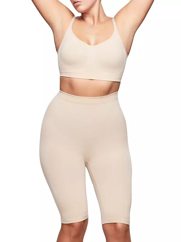 Seamless High-Waisted Above The Knee Short - Cocoa